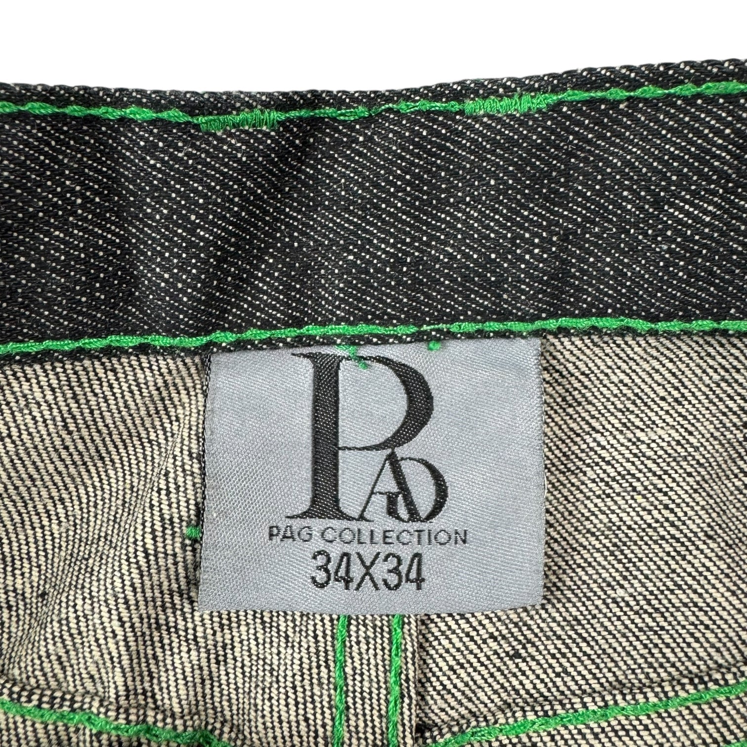Vintage Pag Collection Raw Denim Pants Black