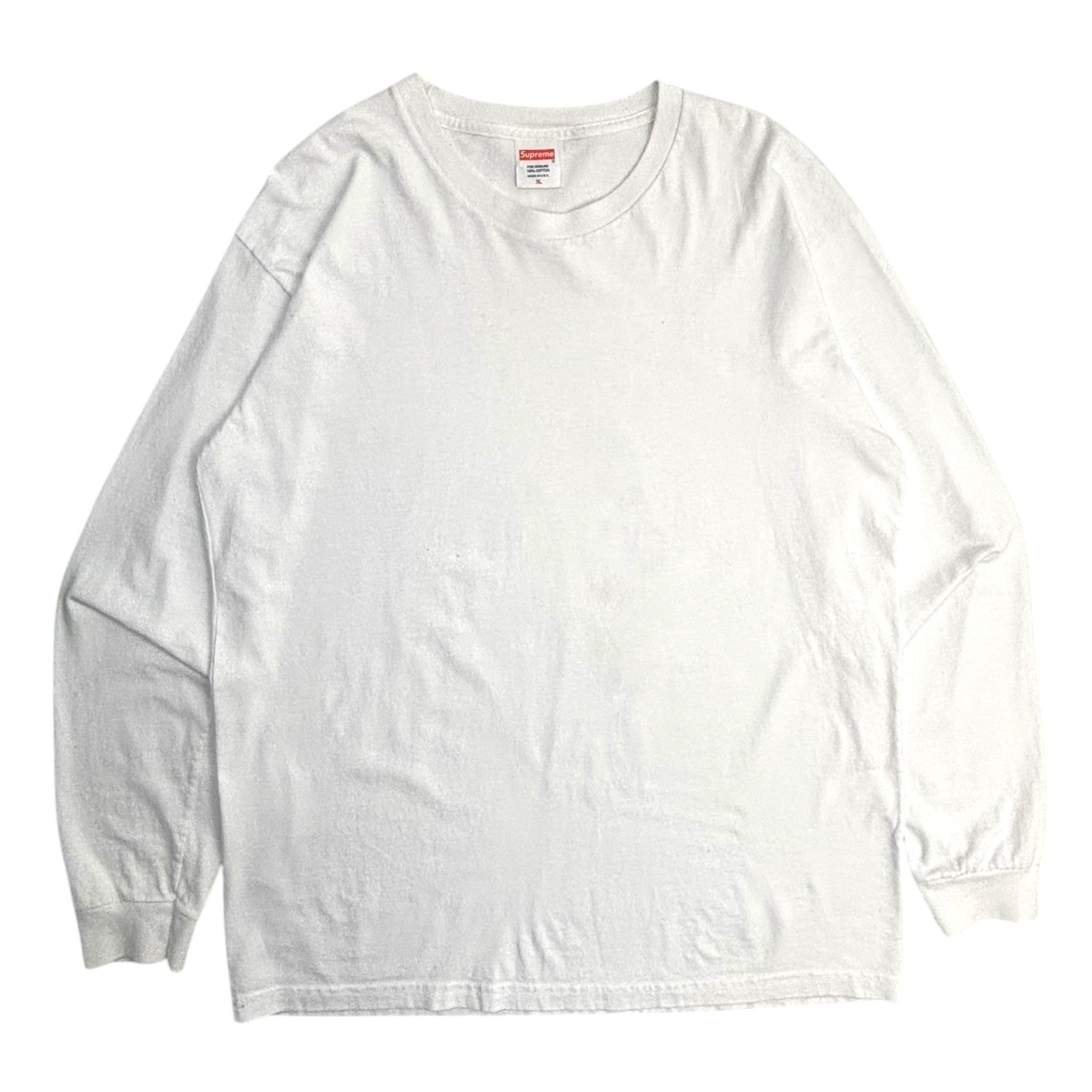 Supreme Blank Long Sleeve White