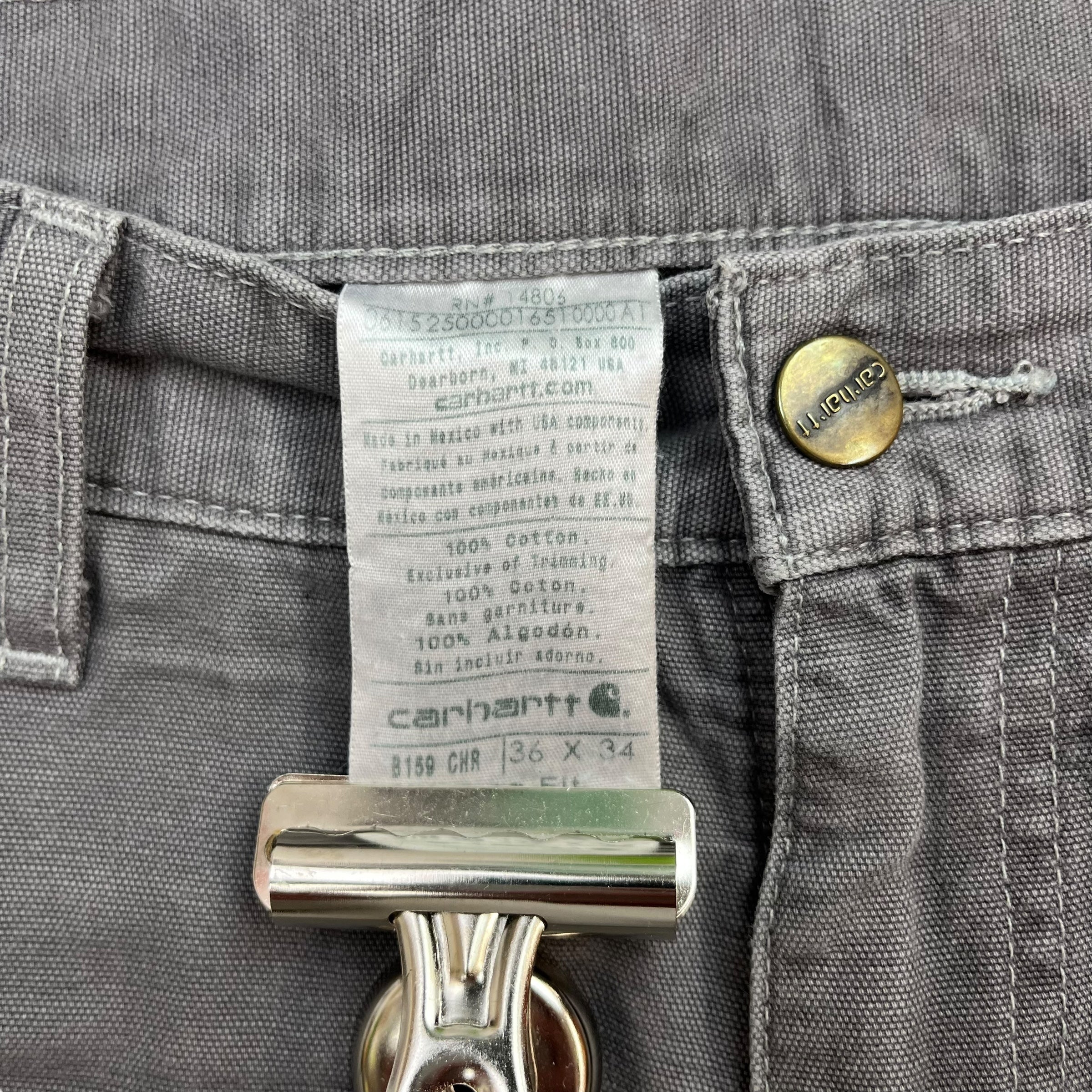 Vintage Carhartt Dungaree Pants Grey