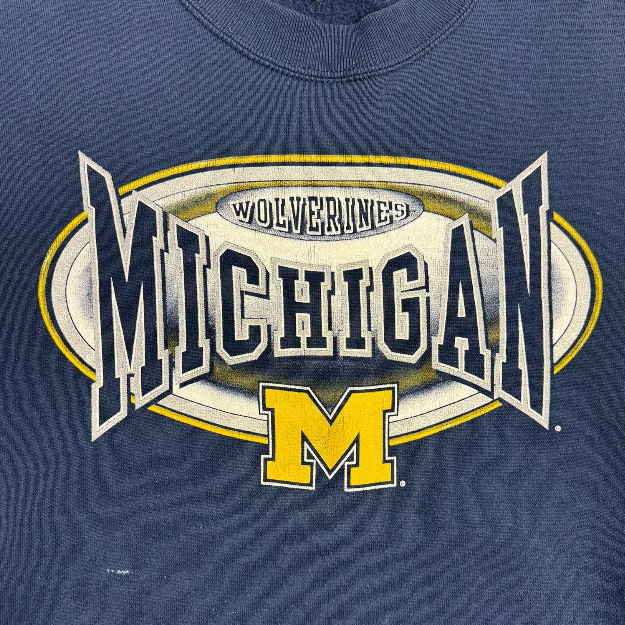 Vintage Michigan Wolverines Oval Logo Crewneck