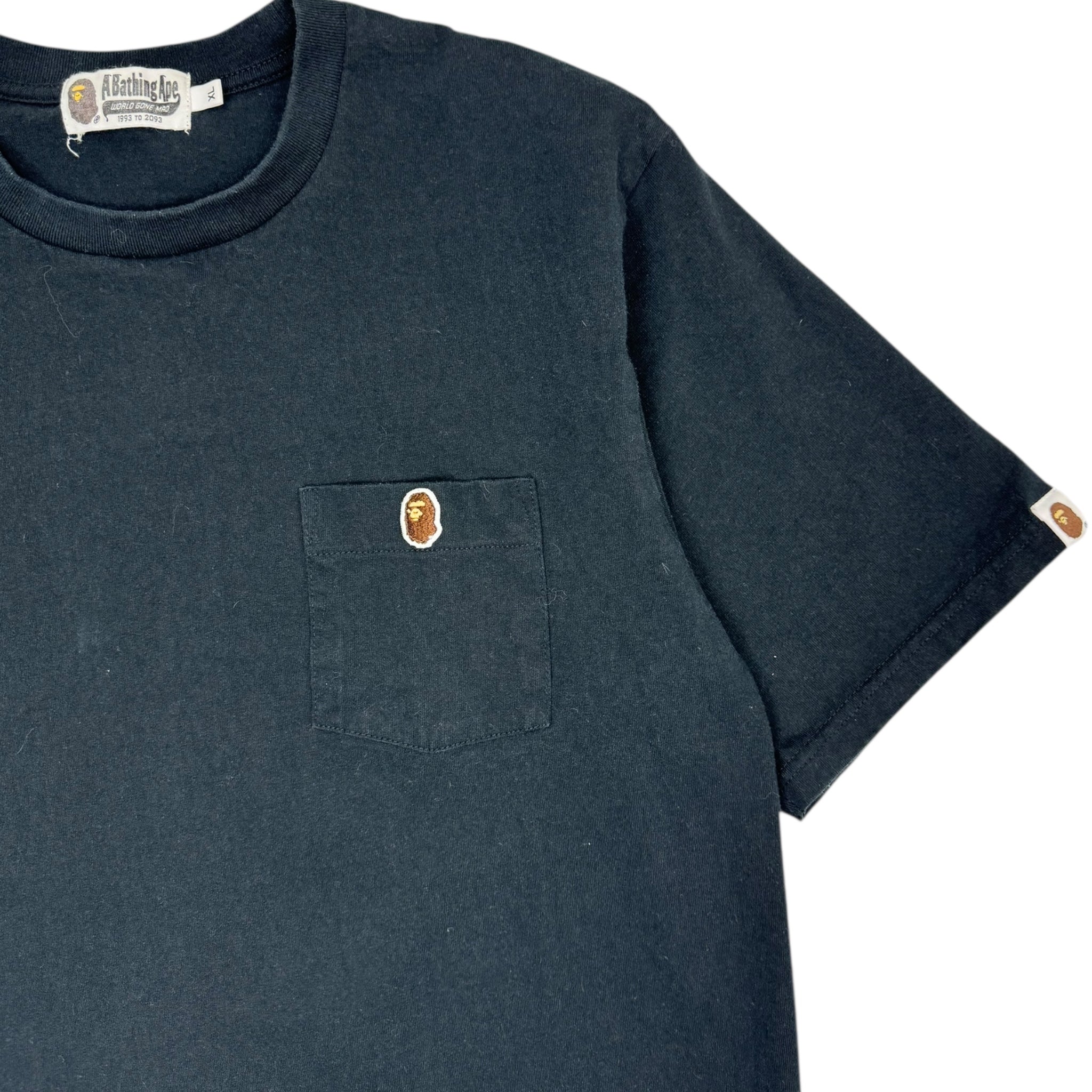 Bape One Point Pocket Tee Black