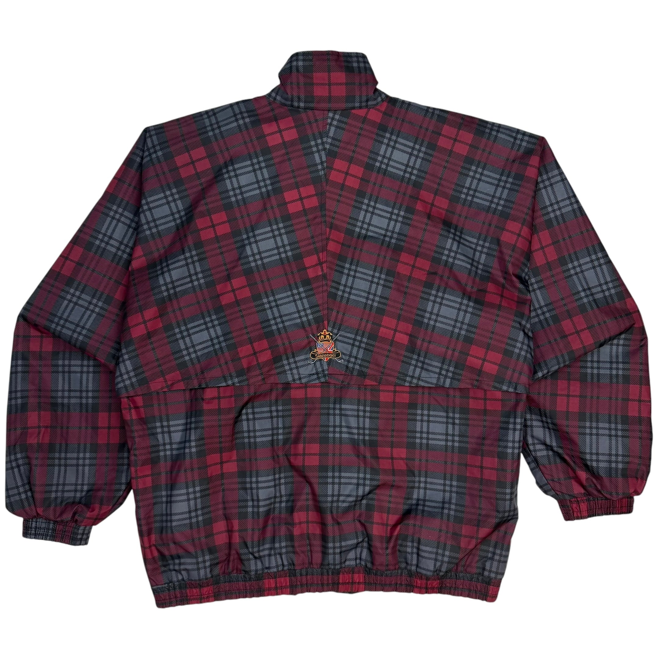 Vintage Cape Breton Lingan Golf Plaid Windbreaker Red/Black
