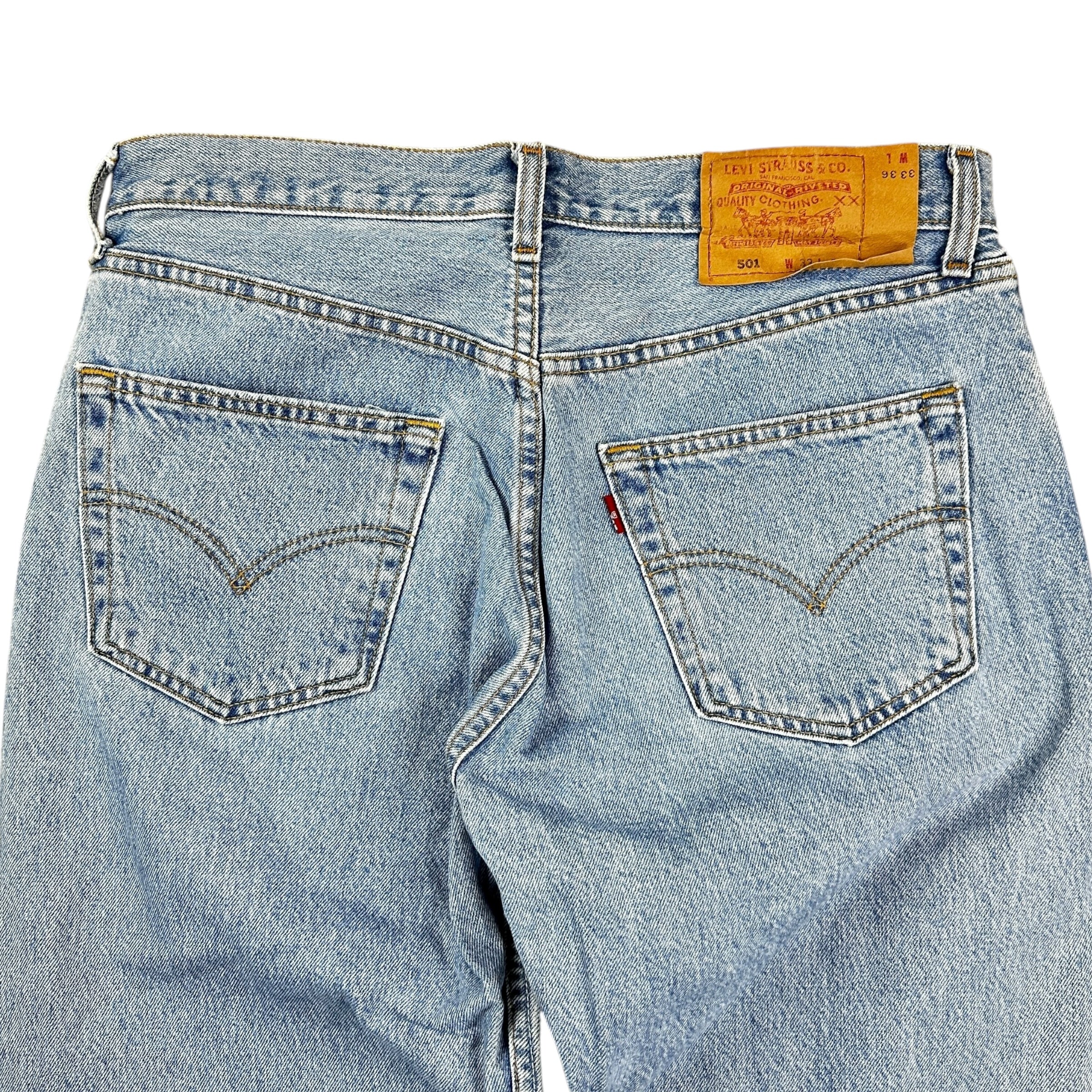Vintage Levis 501 Light Wash Denim