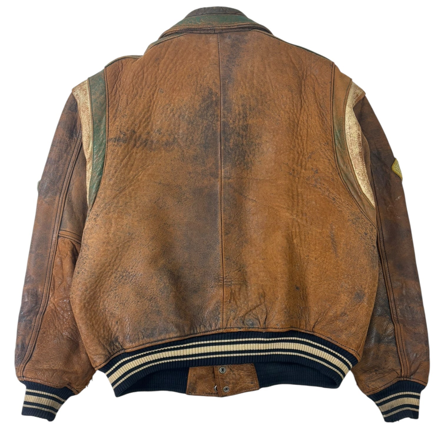 Vintage Avirex Varsity Collegiate Jacket Brown