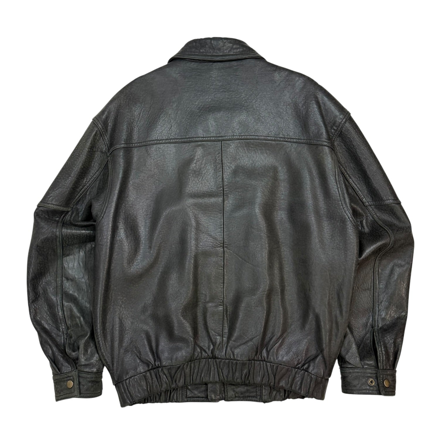 Vintage Profilo Sport Leather Jacket Black
