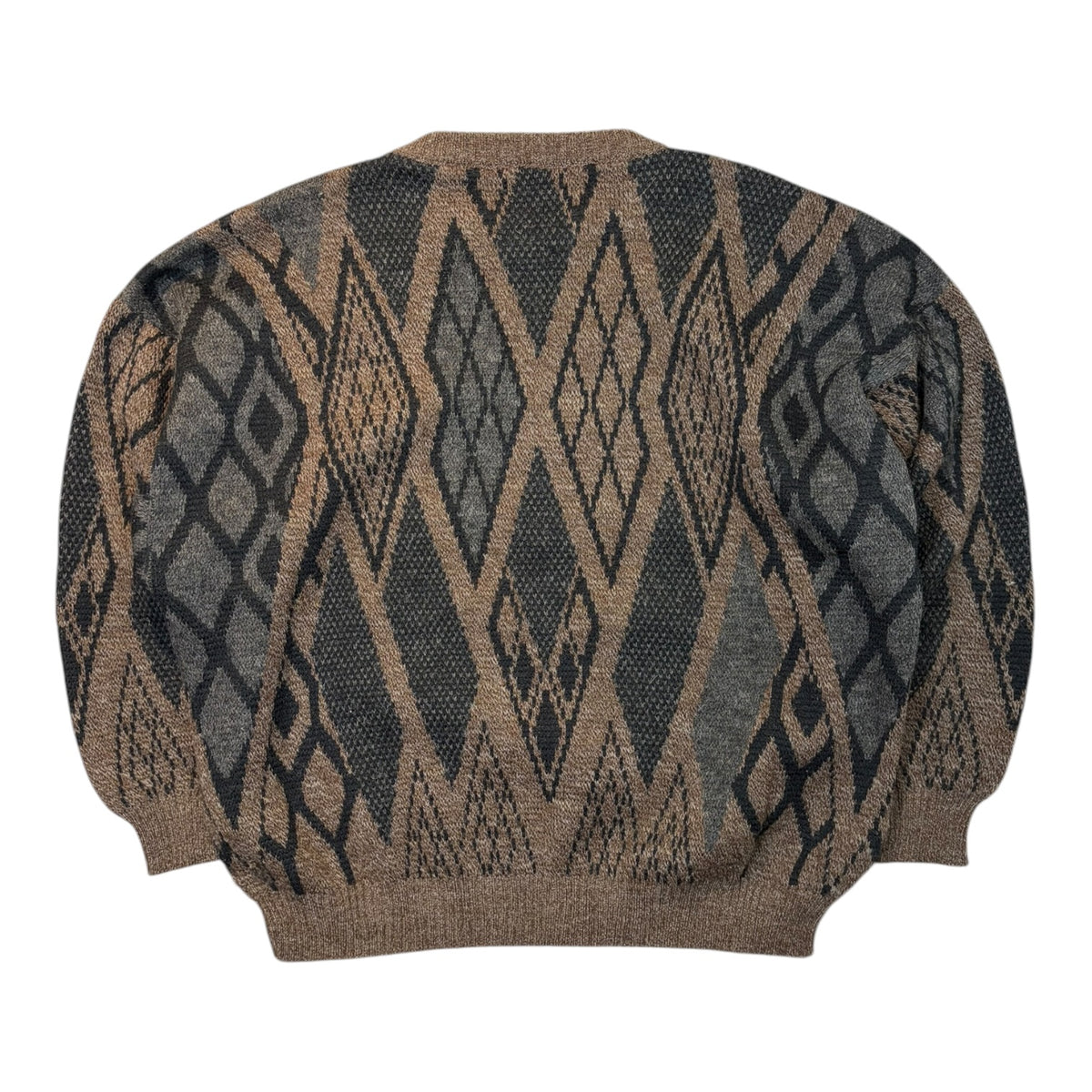 Vintage 90s Knit Crewneck Sweater Brown