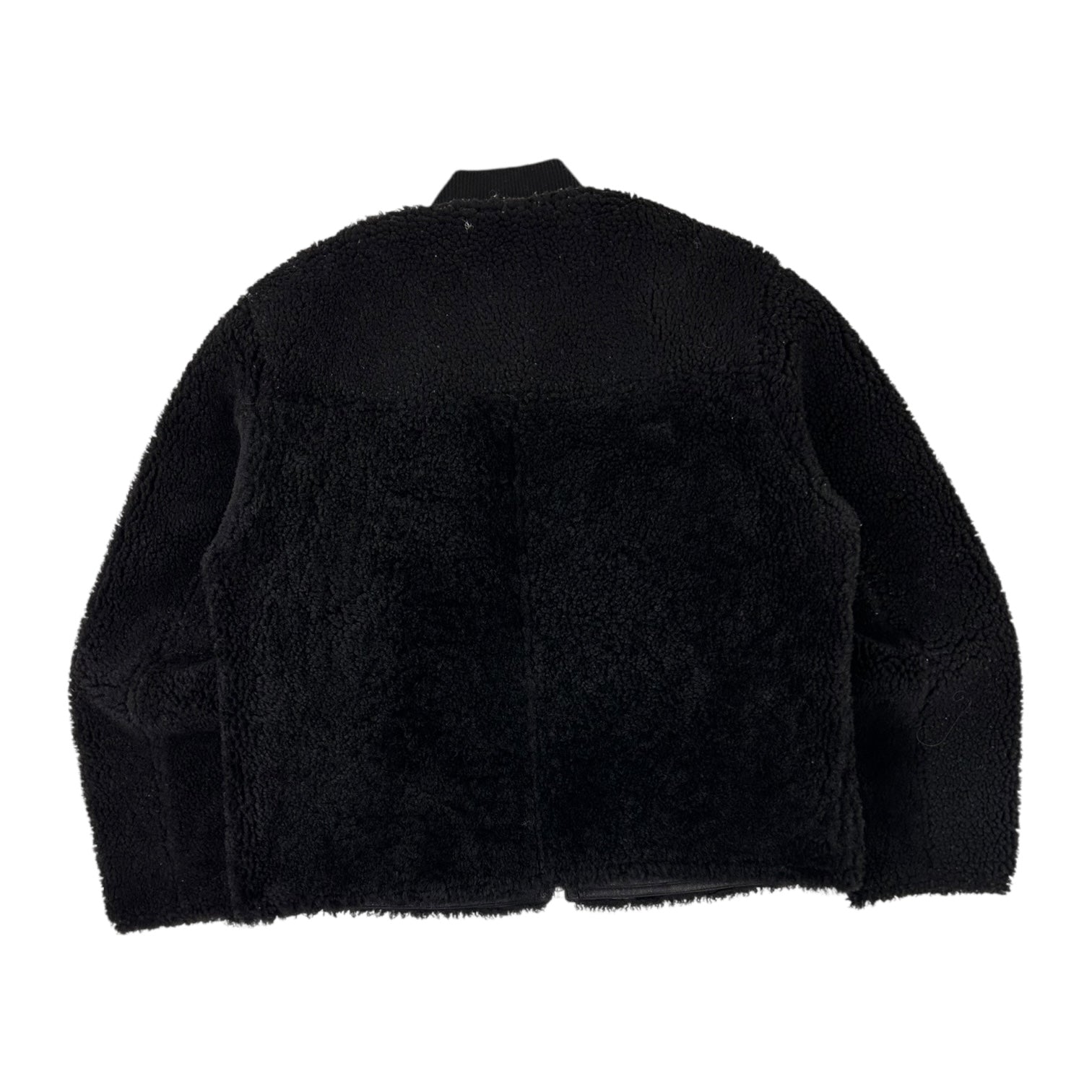 Stussy Shearling Reversible Bomber Jacket Black