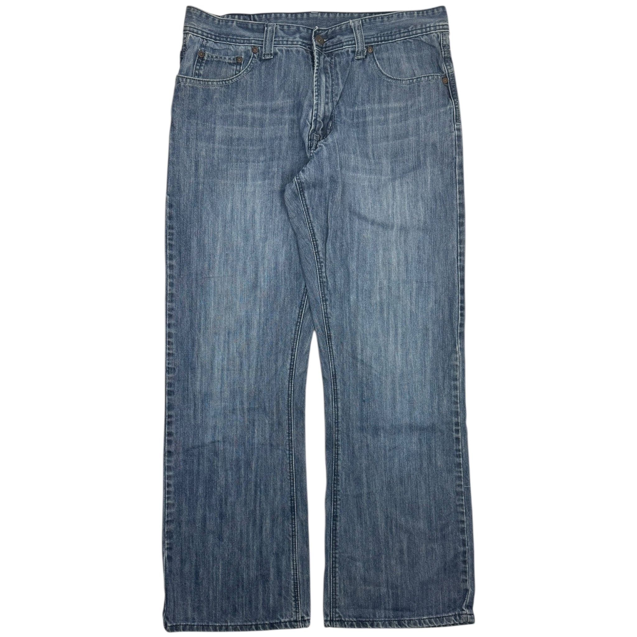 Y2K Flypaper Embroidered Euro Denim Blue Bottoms