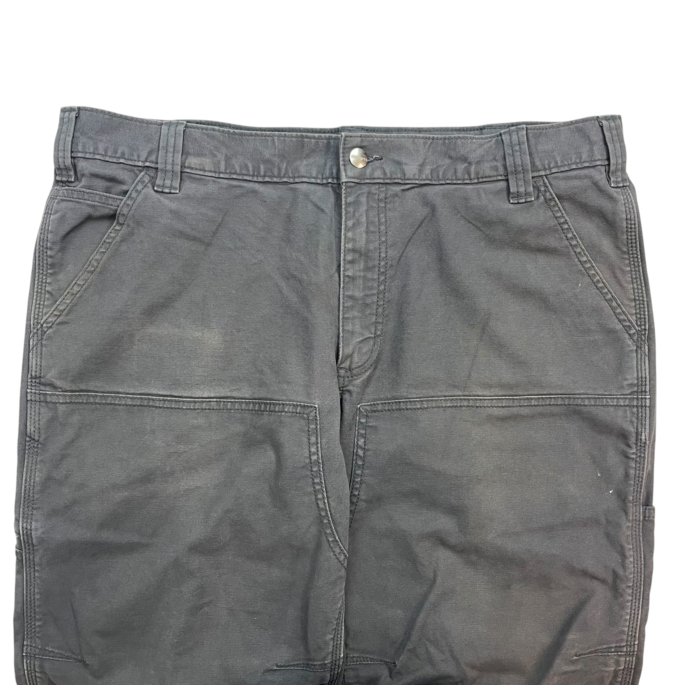 Vintage Carhartt Double Knee Work Pants Grey