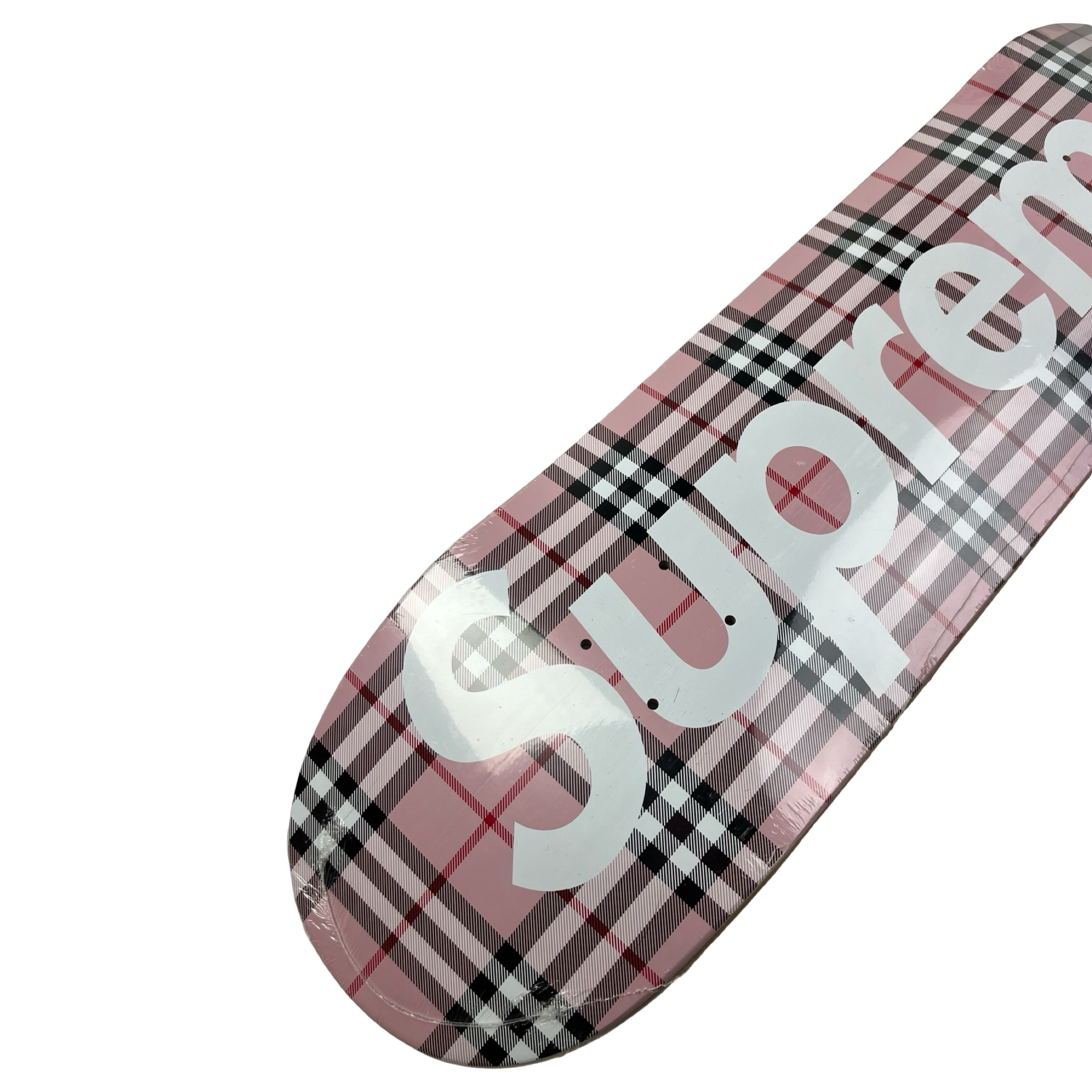 Supreme Burberry Skateboard Deck Pink