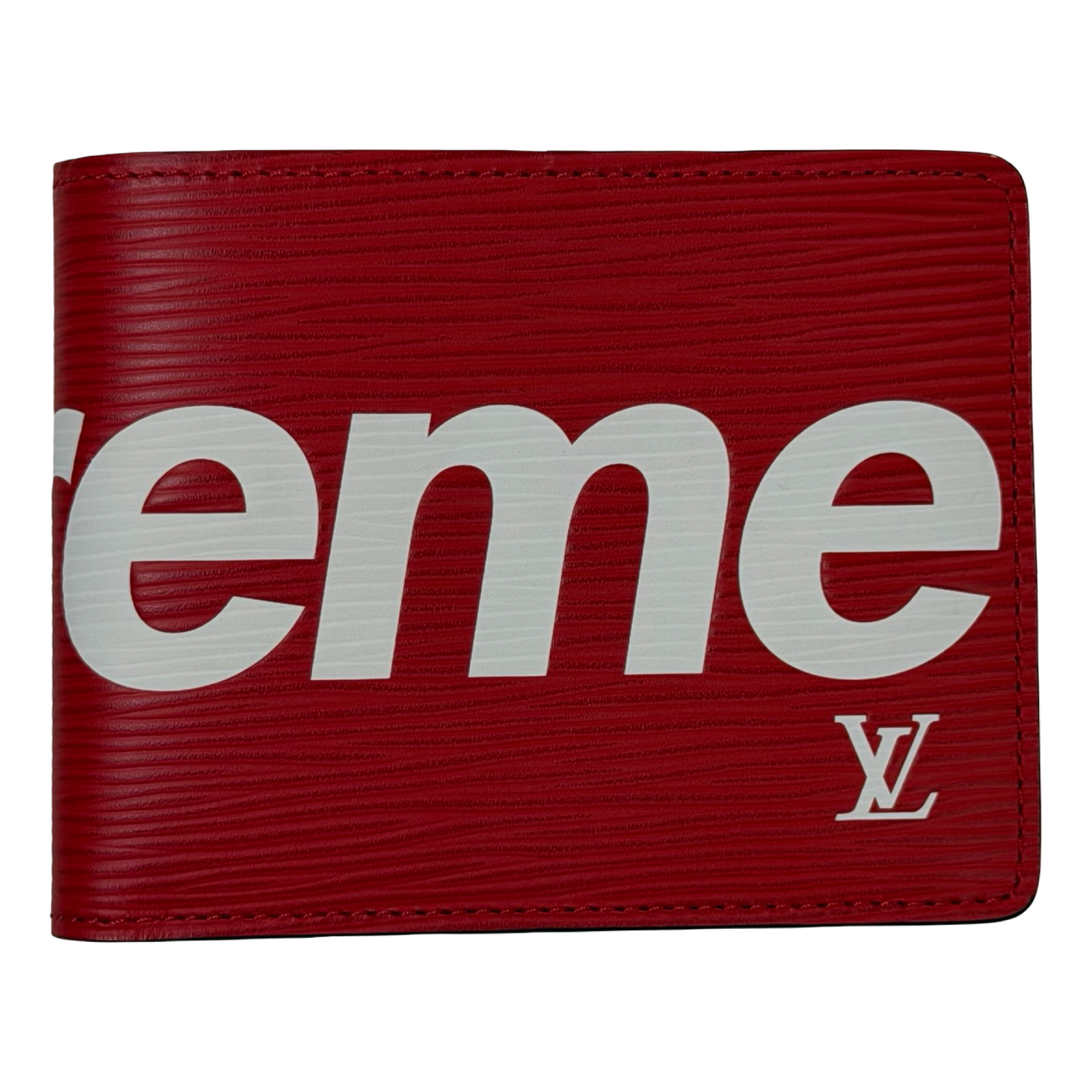 Louis Vuitton x Supreme Slender Wallet Epi Red