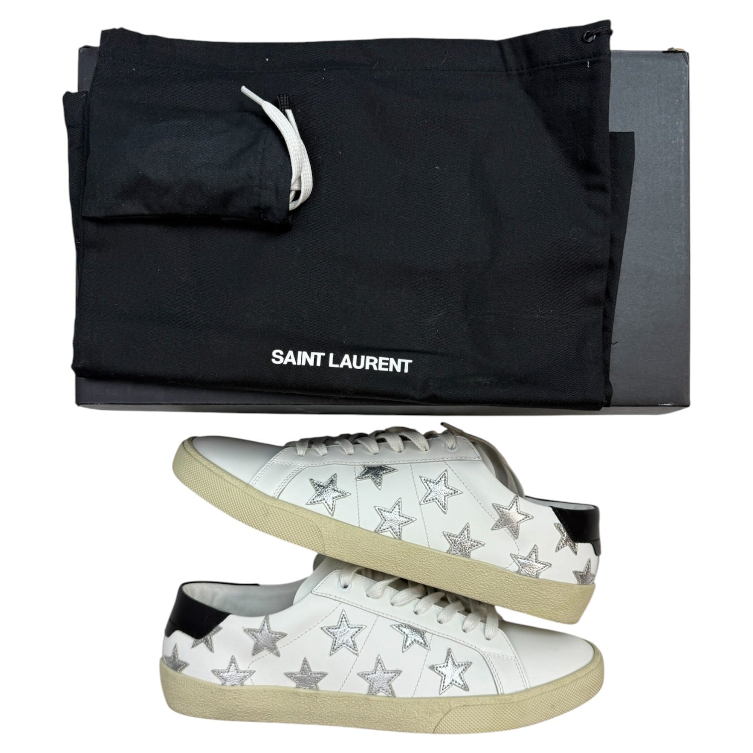 Saint Laurent Court Classic SL06 Metallic Star Patches (Used)