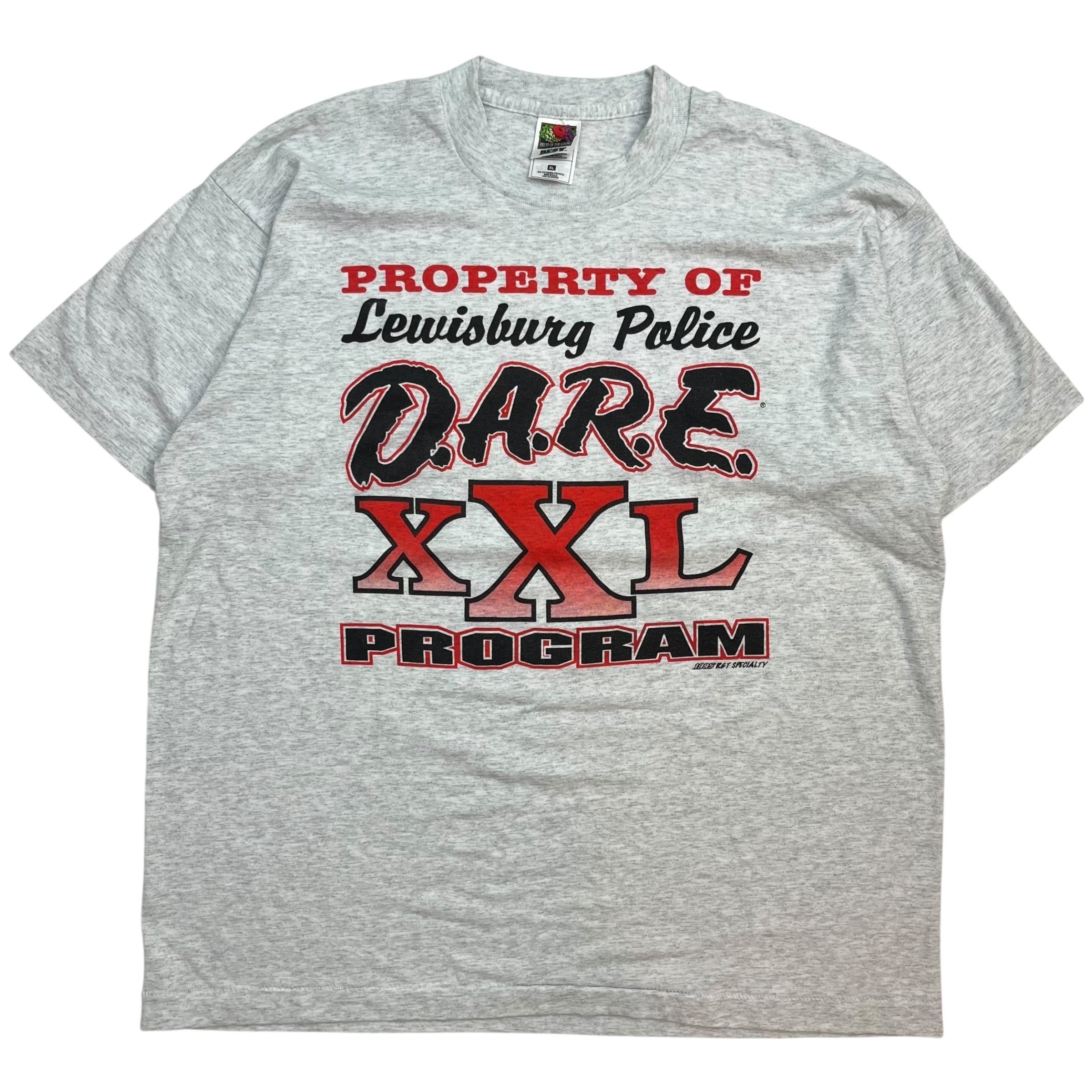 1995 Lewisburg Police DARE Tee Heather Grey