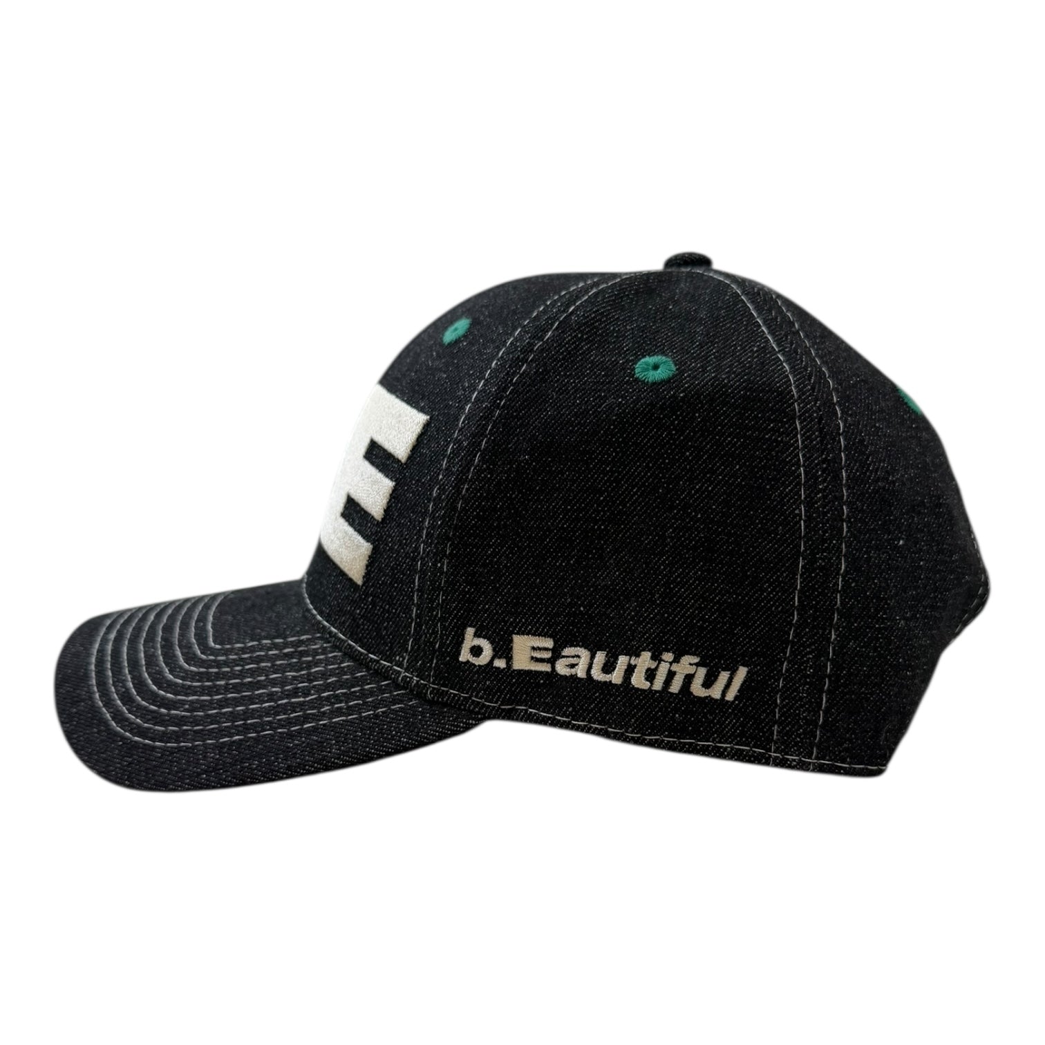 b.Eautiful b.E Hat Black Denim