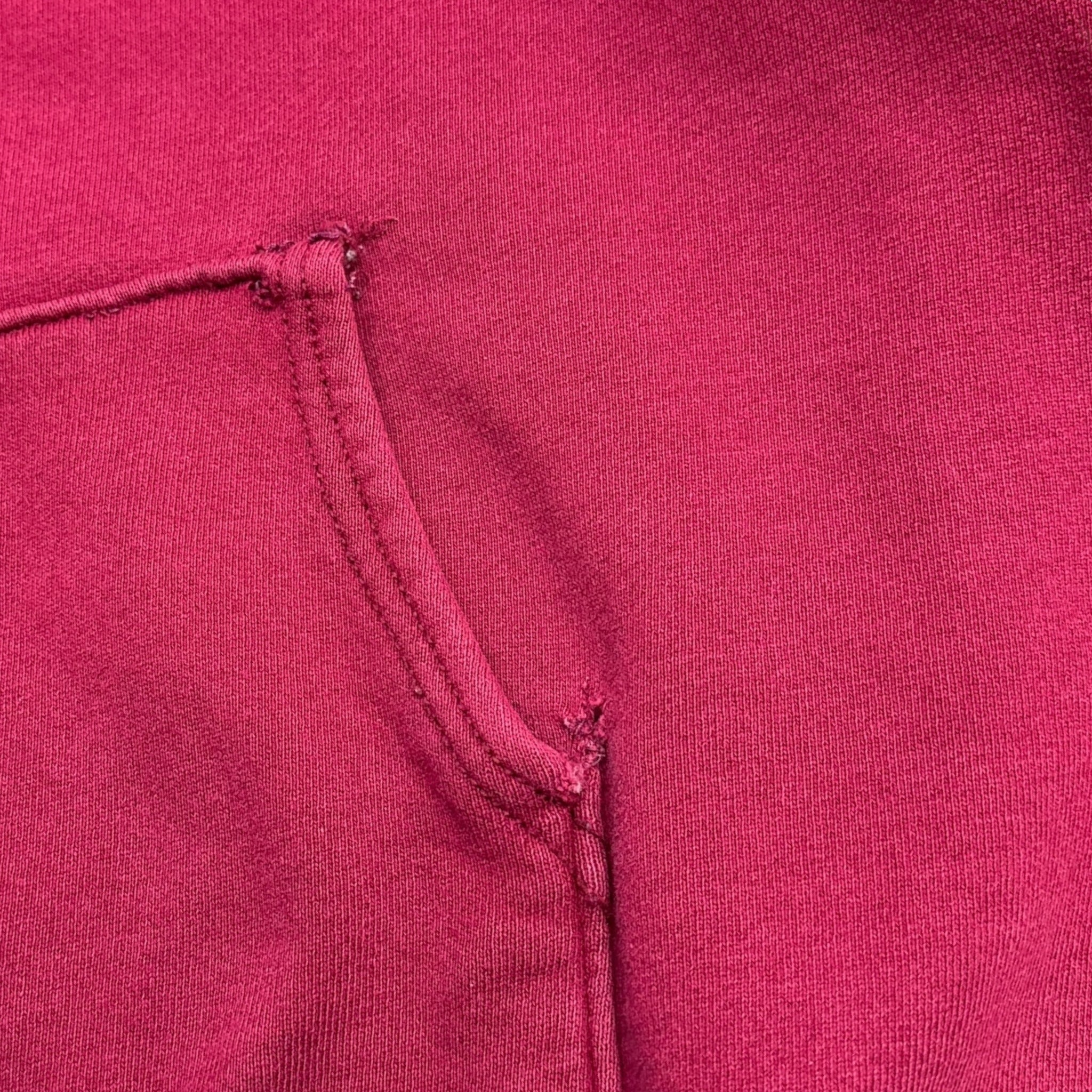 Vintage Y2K Pig Wheels Skateboard Hoodie Burgundy