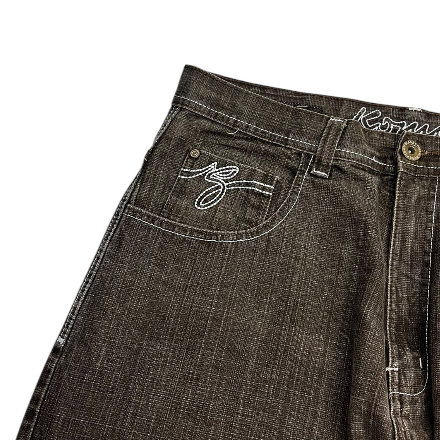 Vintage Y2K Koman Baggy Jeans Brown/Rust