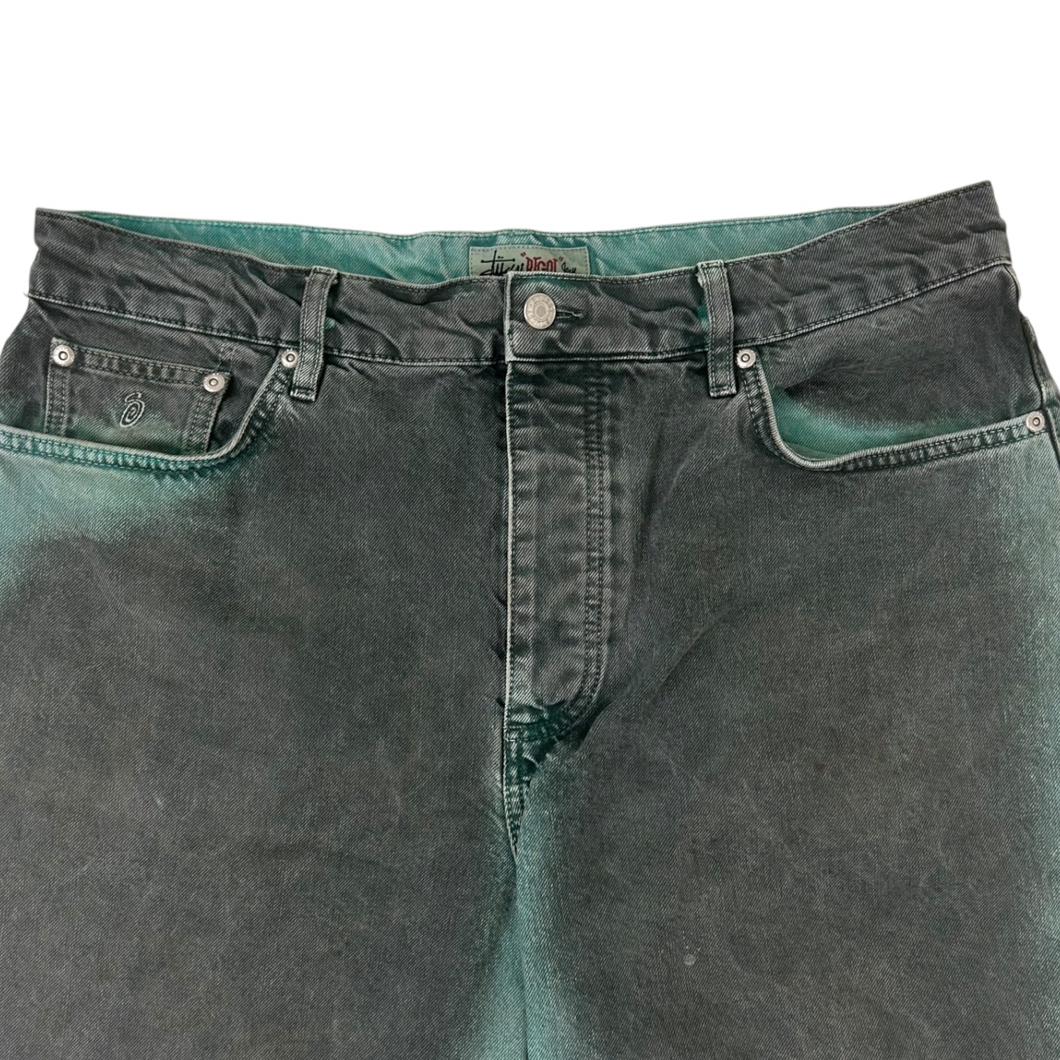 Stussy Big Ol Jean Shorts Spray Dye