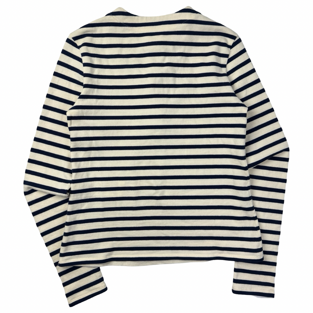 (W) YSL Tied Striped Henley Shirt