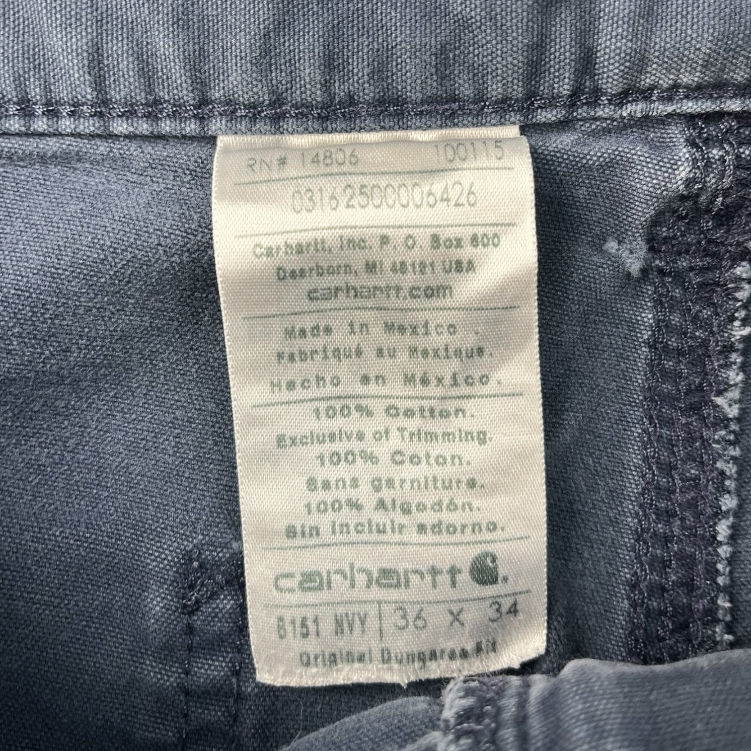 Vintage Carhartt Single Knee Pants Faded Navy