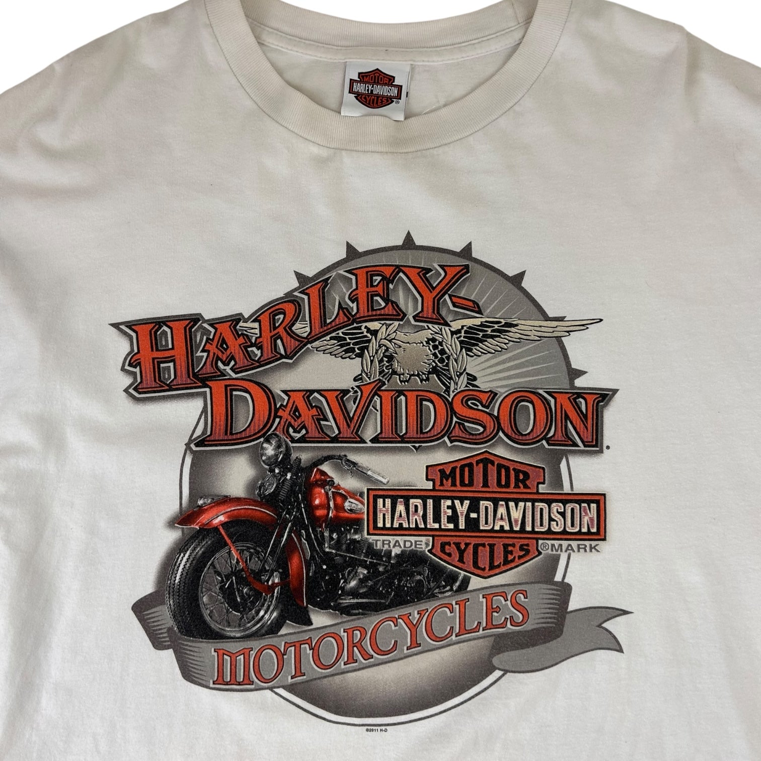 Vintage Harley Davidson Long Sleeve T-Shirt White