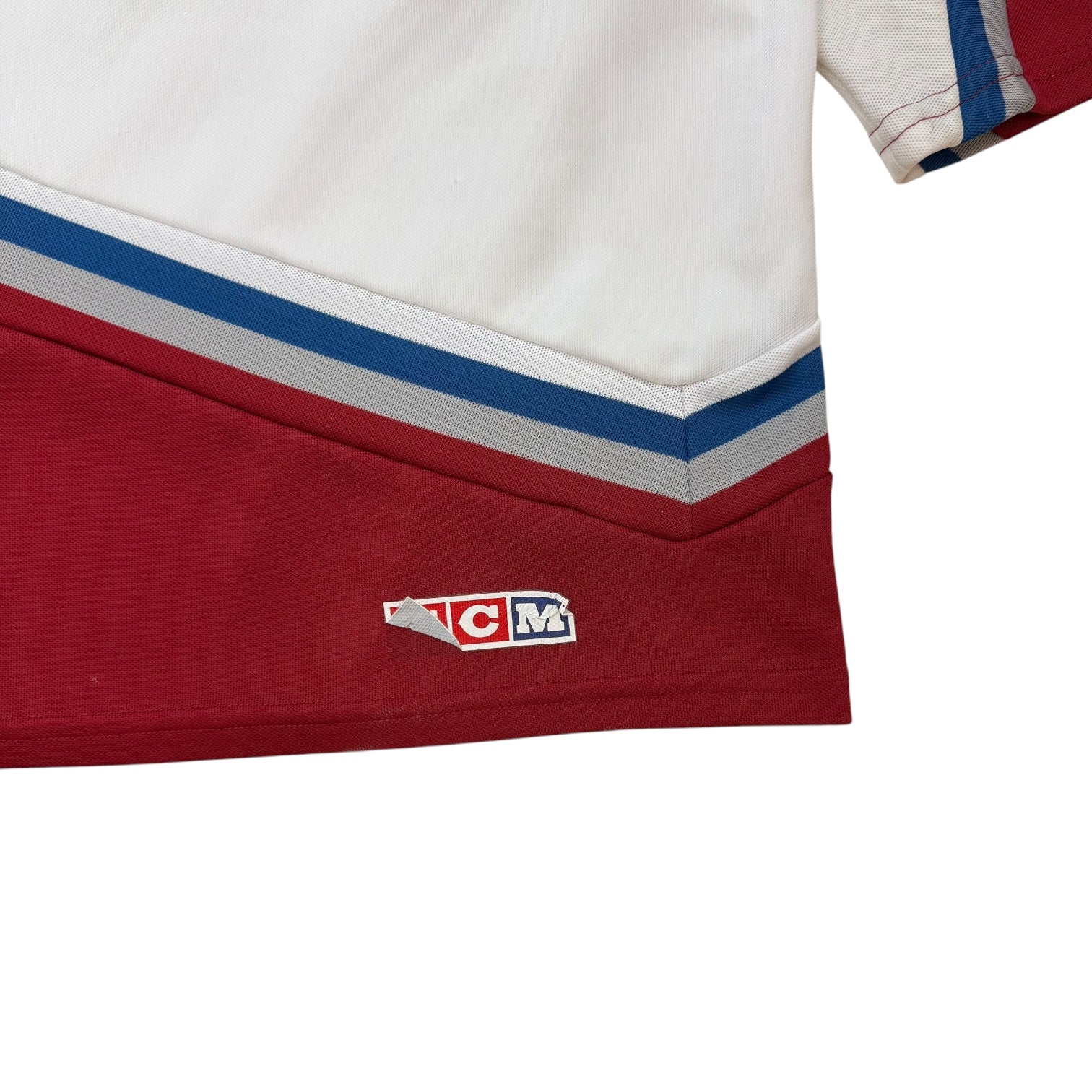 Vintage CCM Colorado Avalanche Away Jersey White