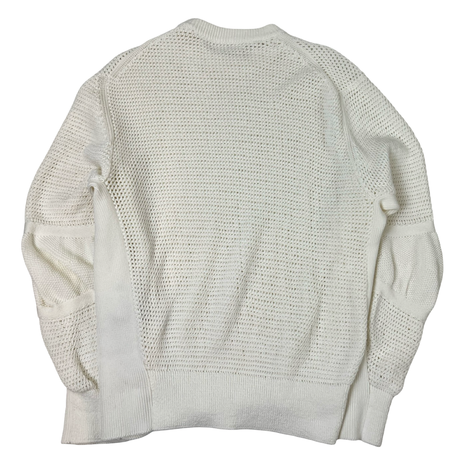 (W) Toga Pulla Open-Knit Paneled Crewneck Sweater