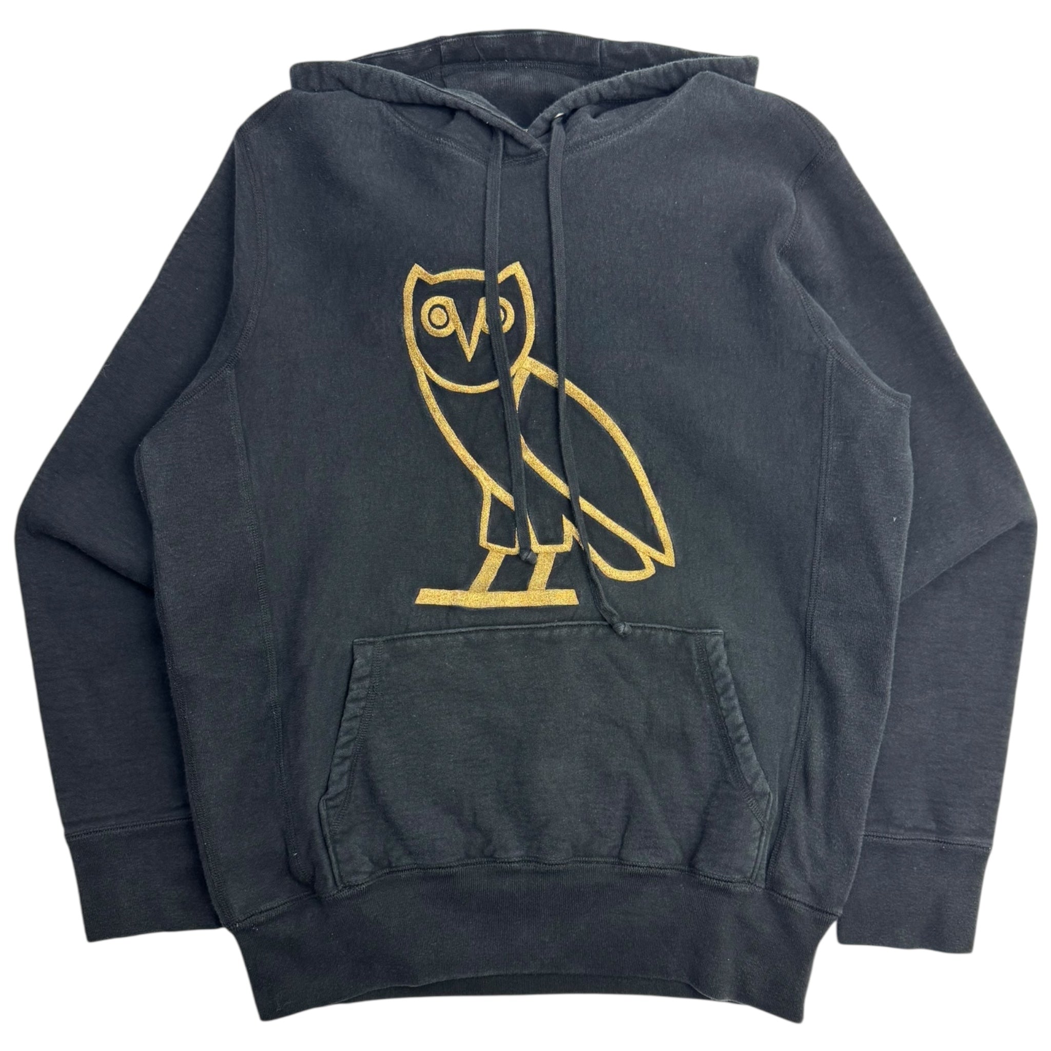 OVO Owl Embroidered Pullover Hoodie Black