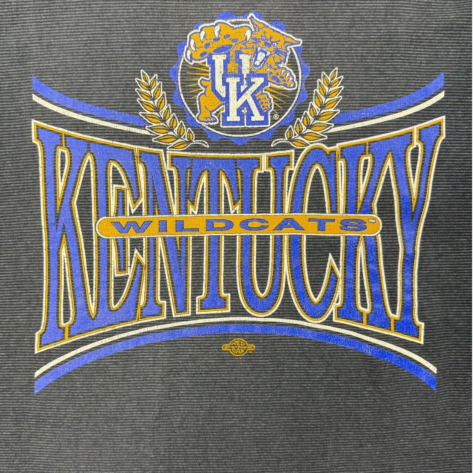 Vintage Kentucky Wildcats Stripe Tee Black/Grey