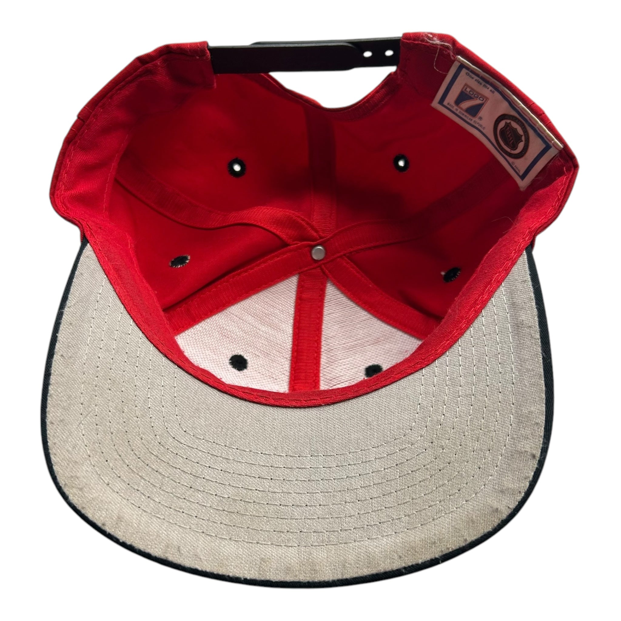 Vintage Detroit Red Wings Logo 7 Hat Red/Black