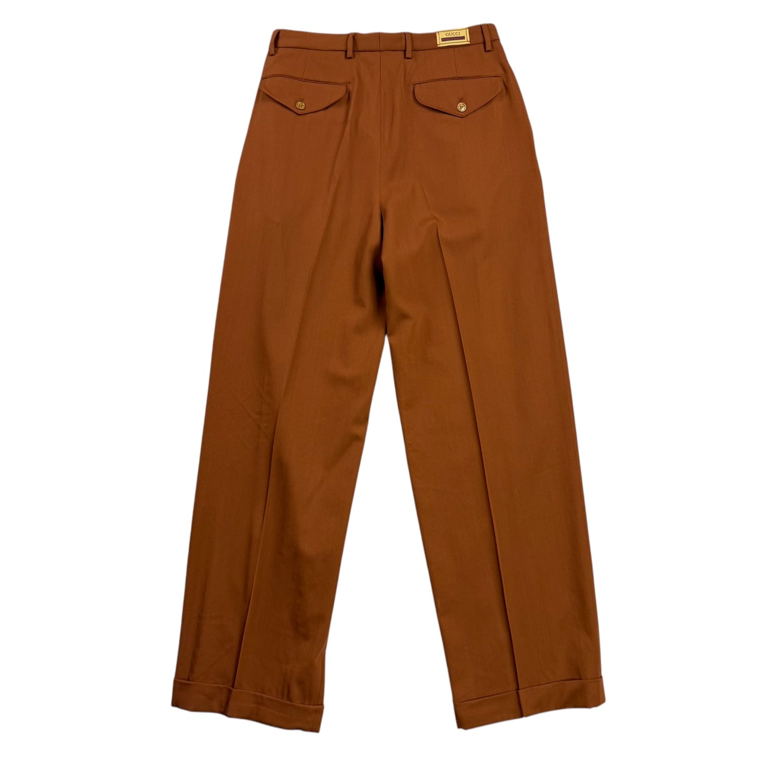 Gucci Pleated Trousers Brown