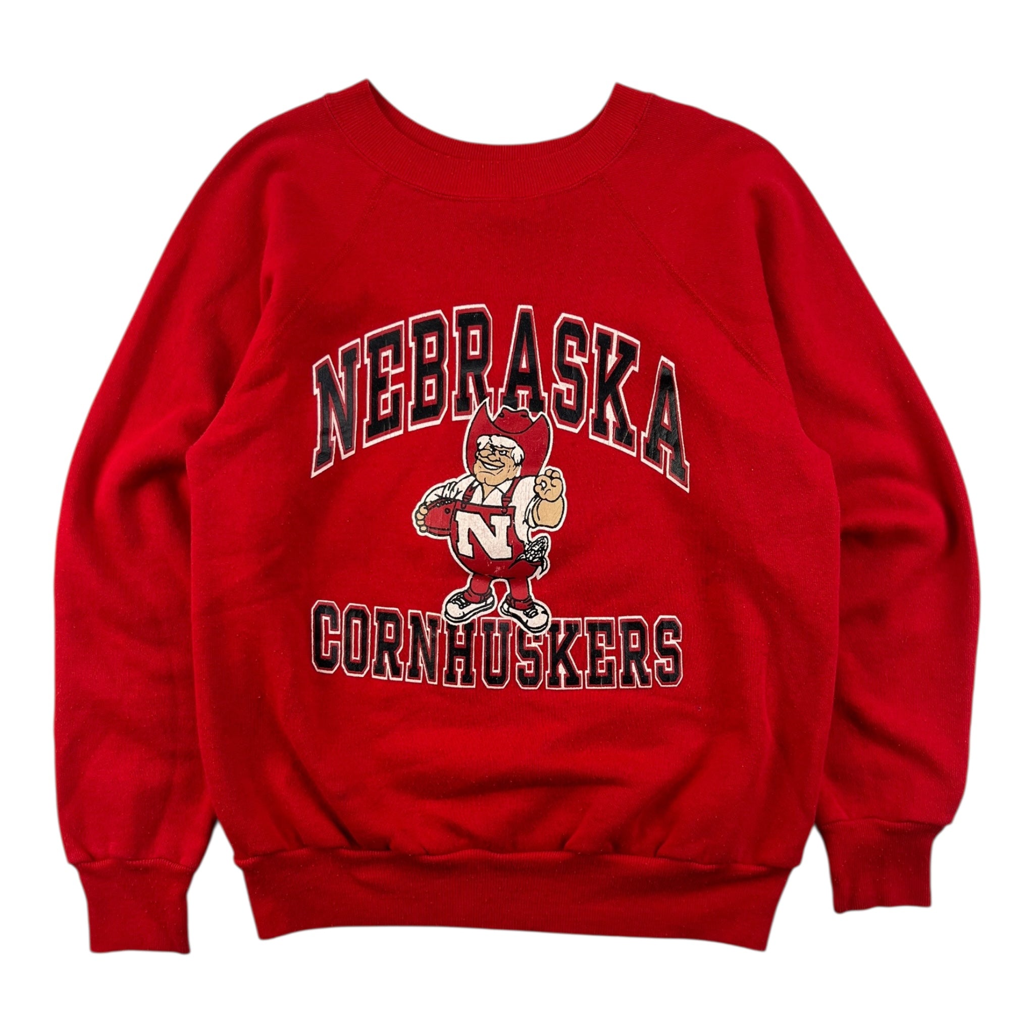Vintage Nebraska Cornhuskers Raglan Sleeve Champion Sweatshirt
