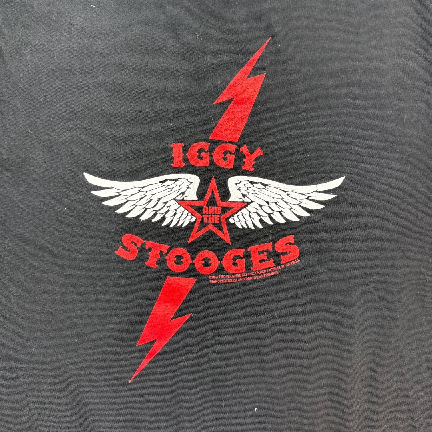 2003 Iggy And The Stooges Tee Black