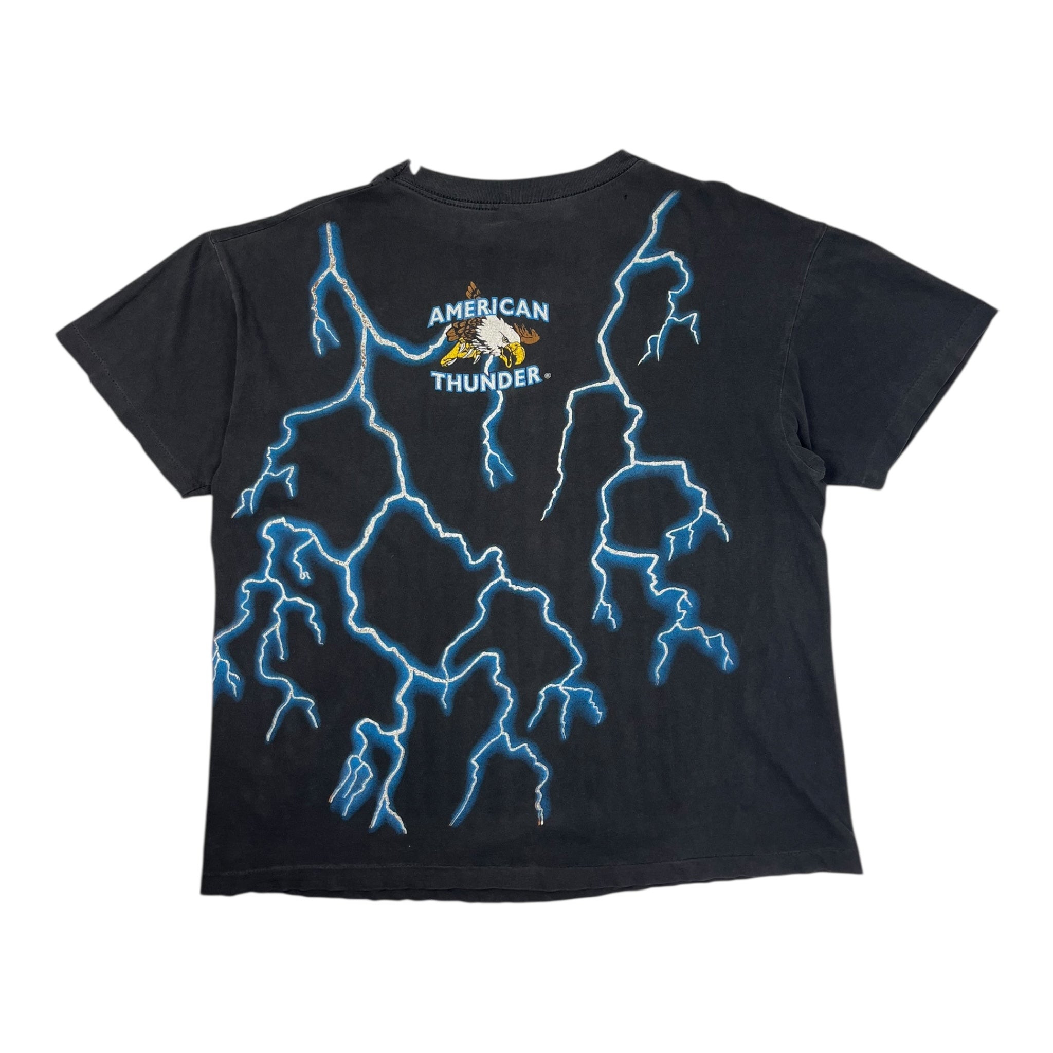 Vintage American Thunder Lightning Wizard T-Shirt