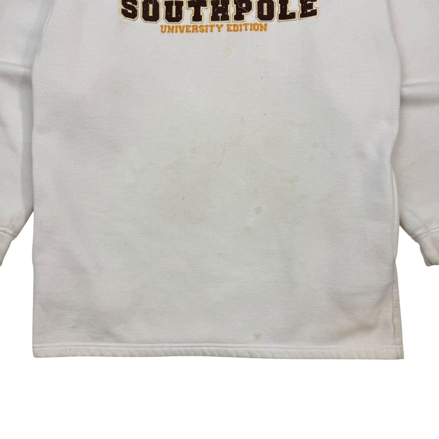 Vintage South Pole University Edition Quarter Zip Sweater White