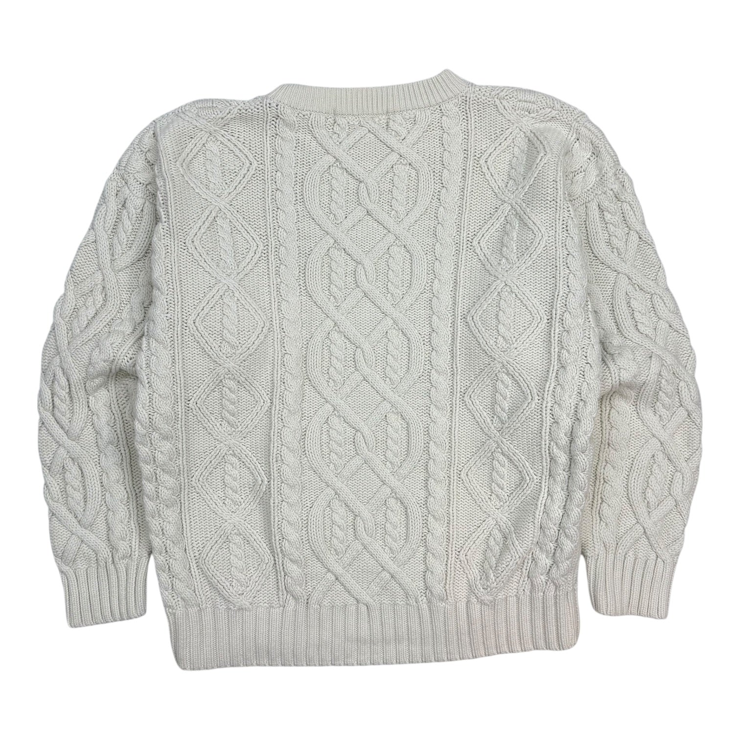 Vintage Eddie Bauer Cable Knit Sweater White