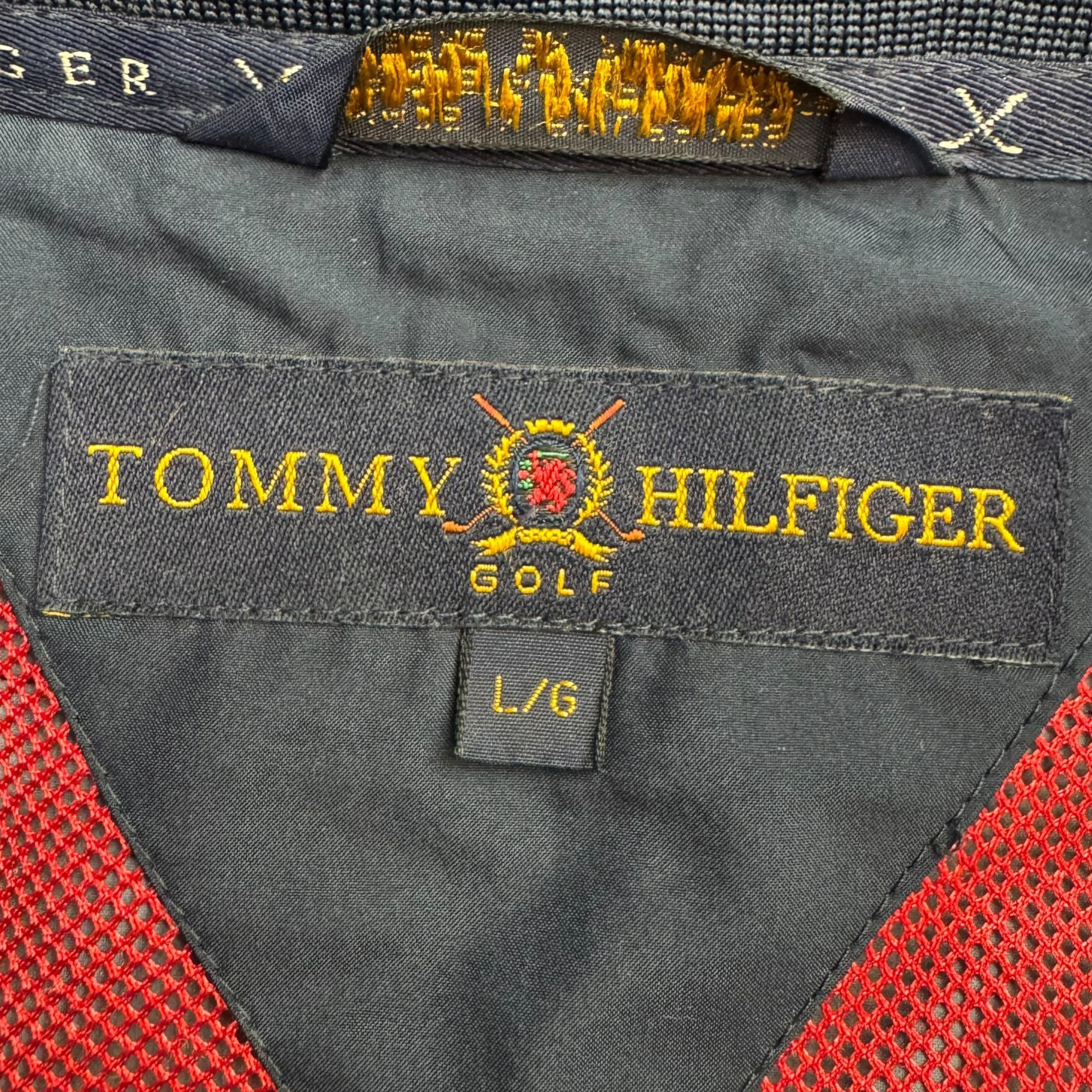 Vintage Tommy Hilfiger Golf Windbreaker Jacket Navy Blue