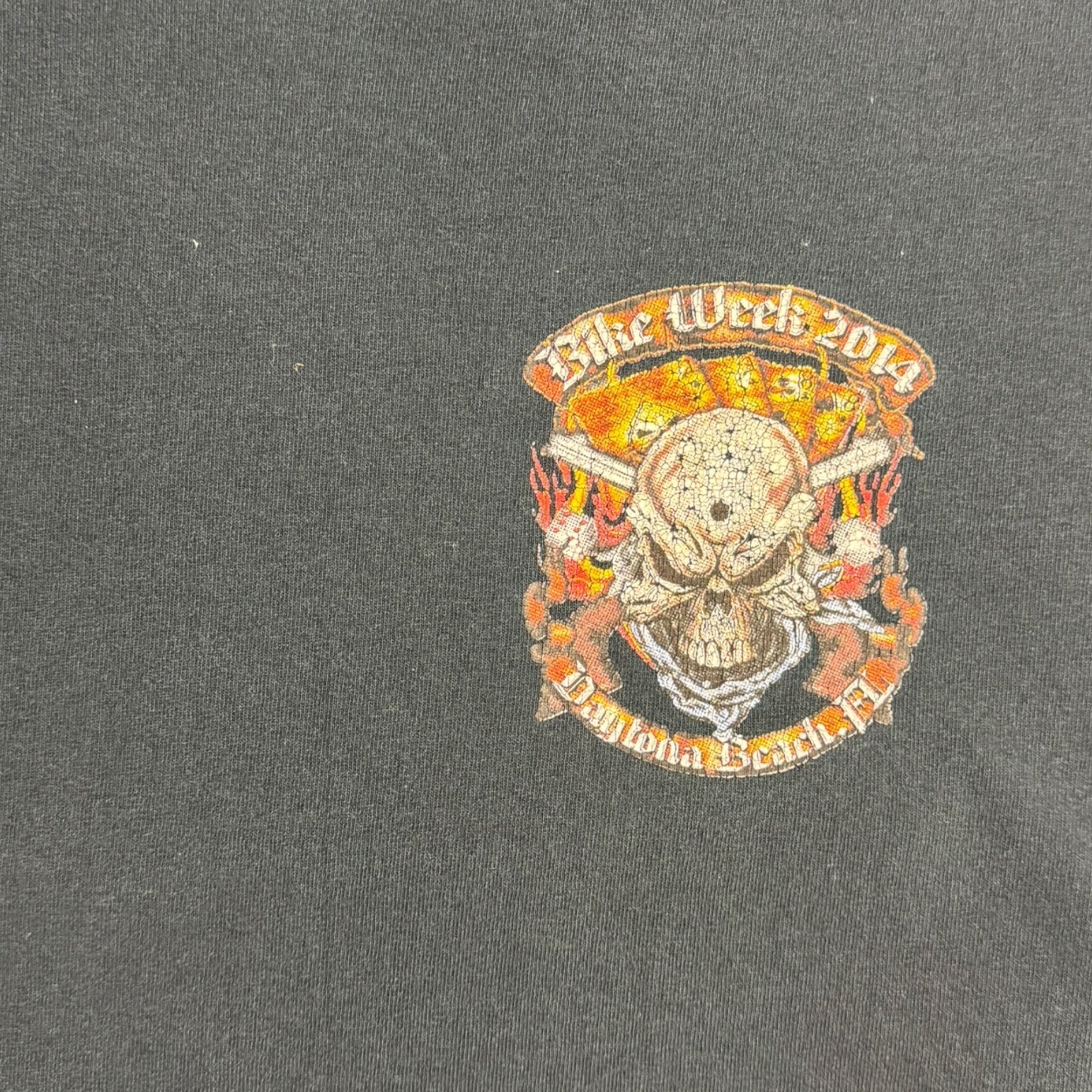Bike Week Daytona Beach FL Flame Longsleeve T-Shirt