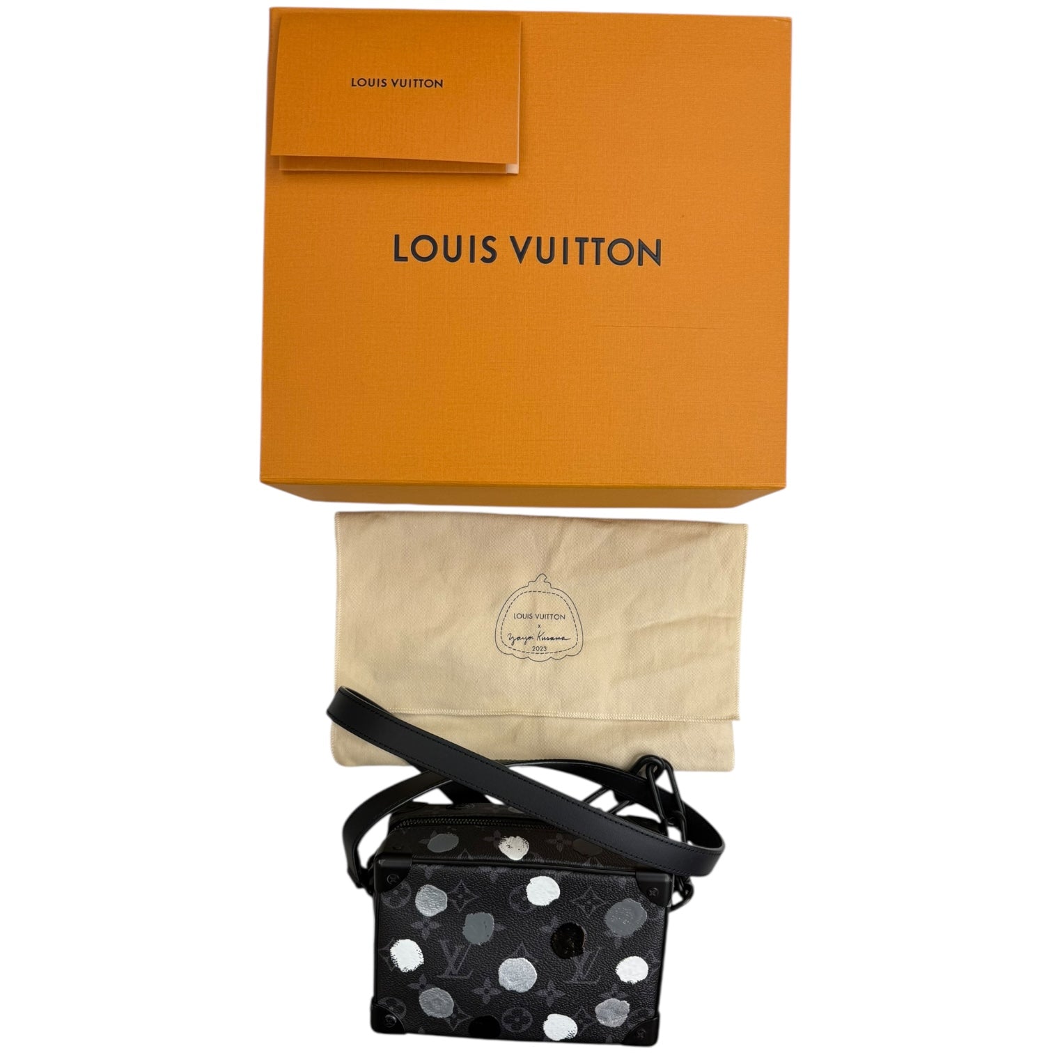 Louis Vuitton x Yayoi Kusama Mini Soft Trunk Black