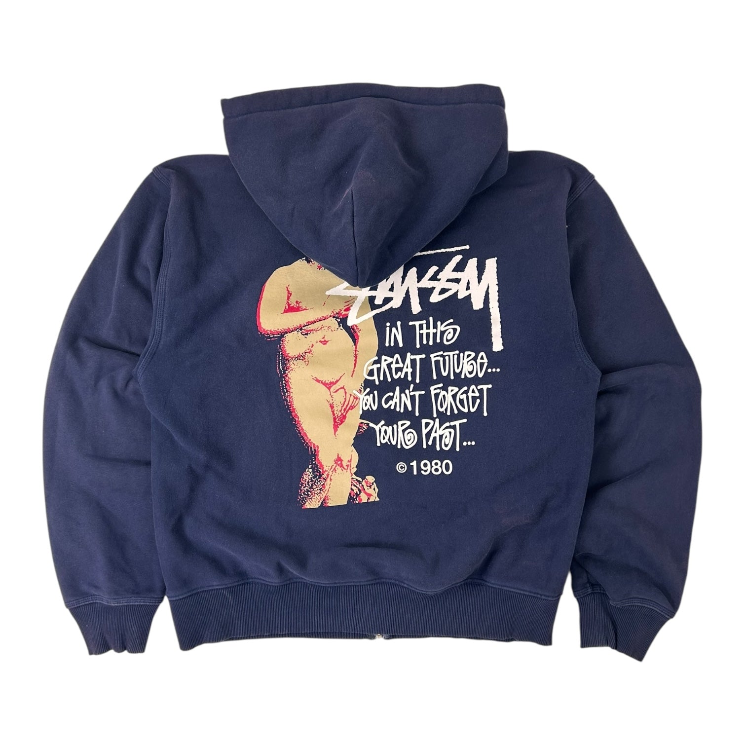 Stussy Great Future Zip-Up Hoodie Navy