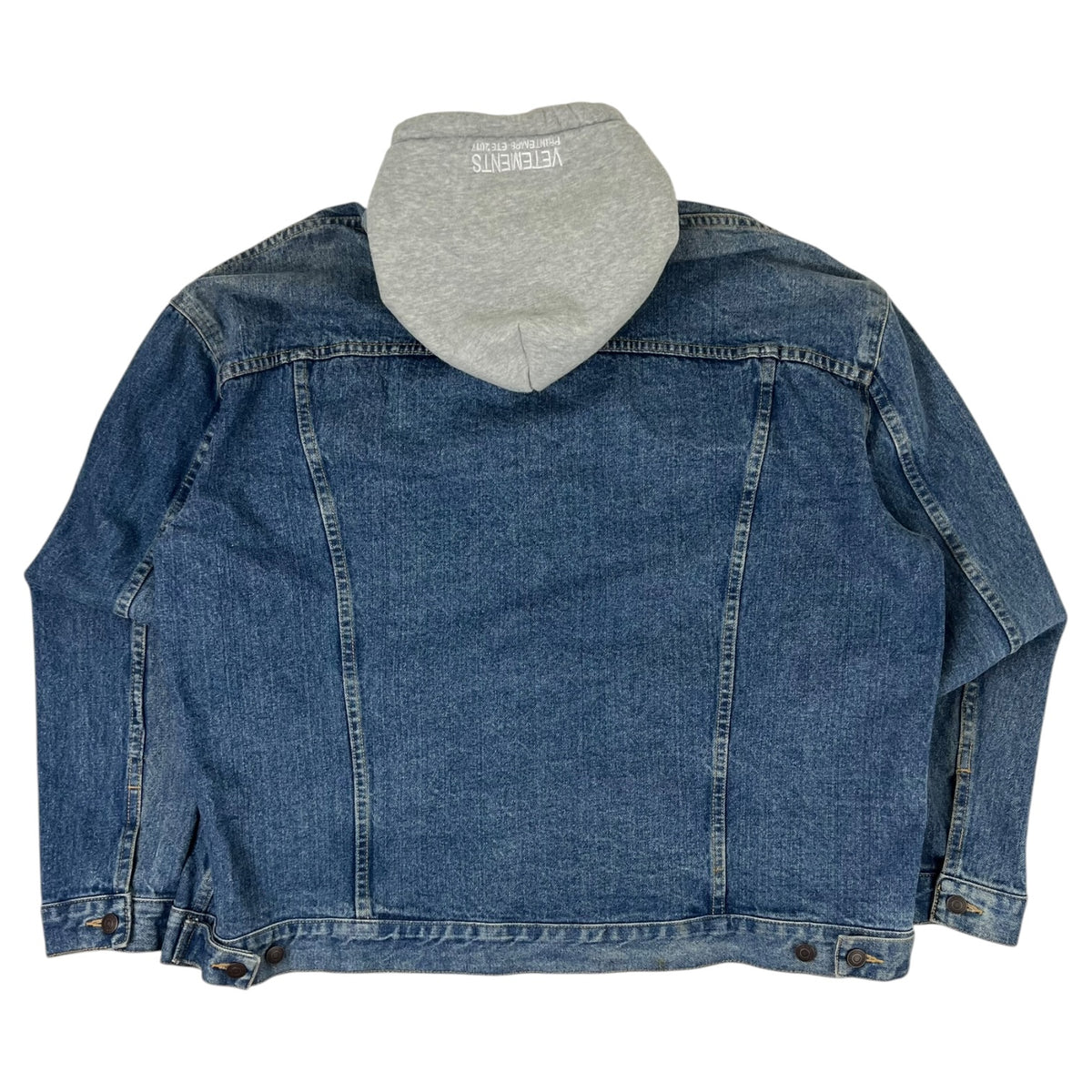 Levi’s x Vetements Hybrid Hoodie Trucker Jacket Denim