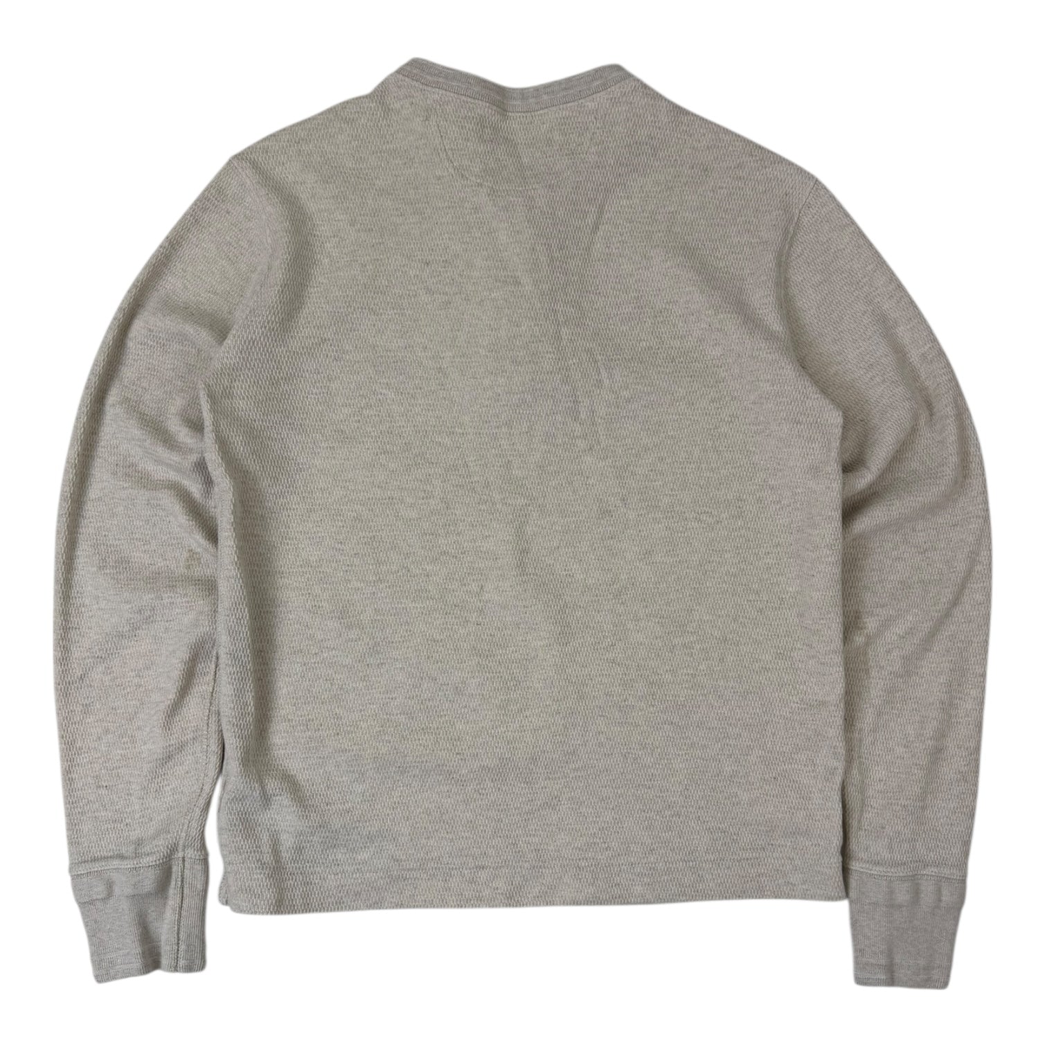 Vintage Polo Ralph Lauren Waffle Knit Henley Cream