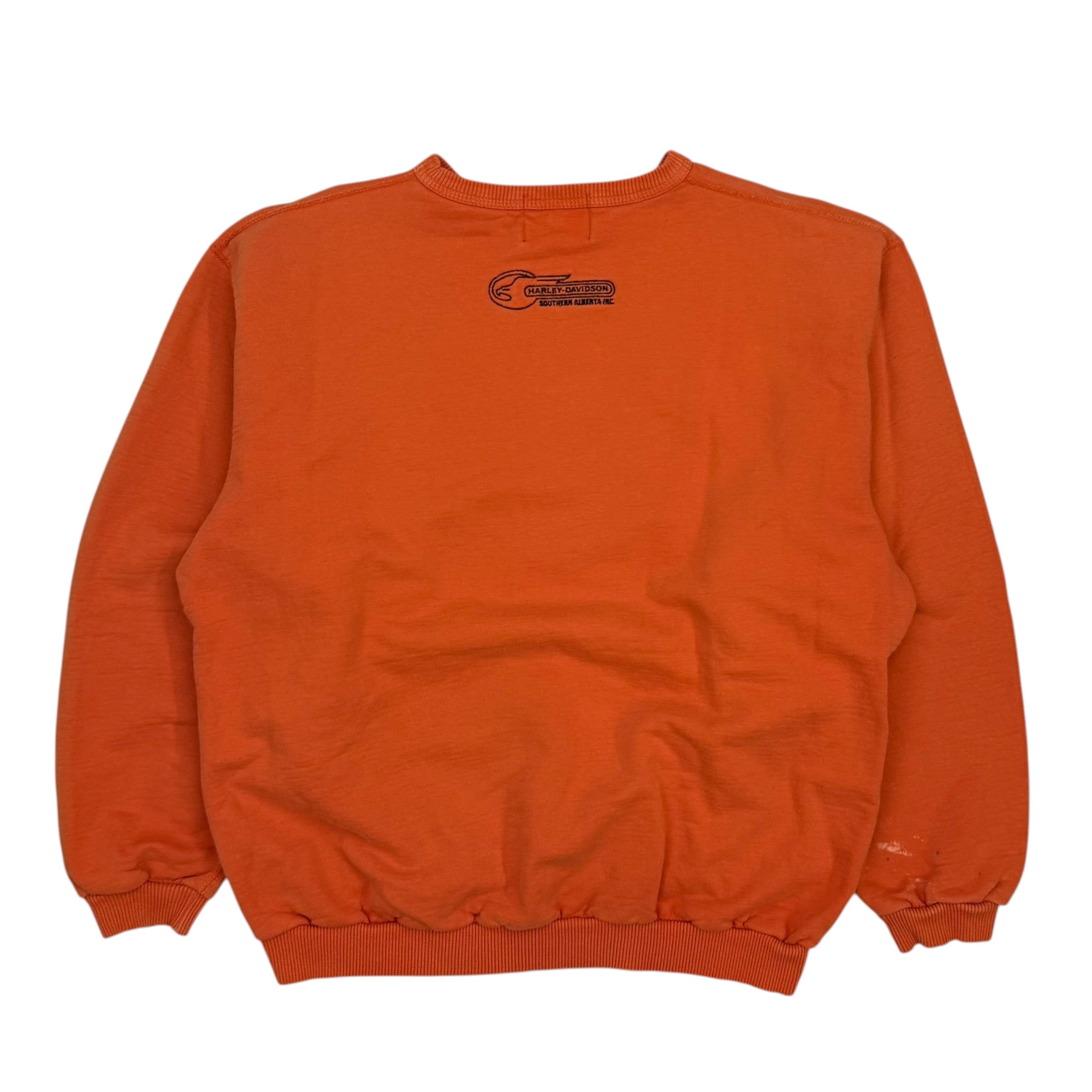 Vintage Harley Davidson Crewneck Orange