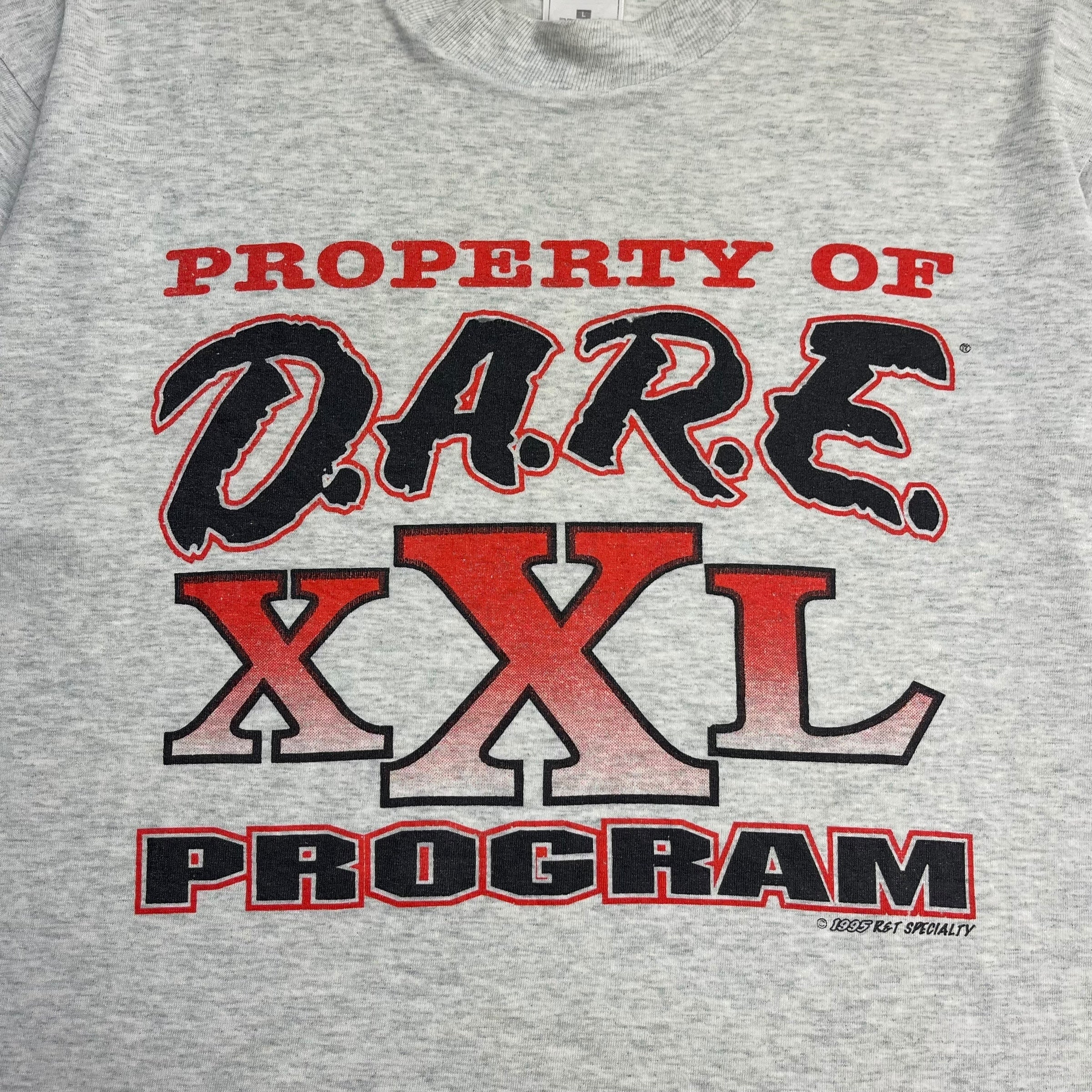 1995 Property Of D.A.R.E XXL Program T-Shirt