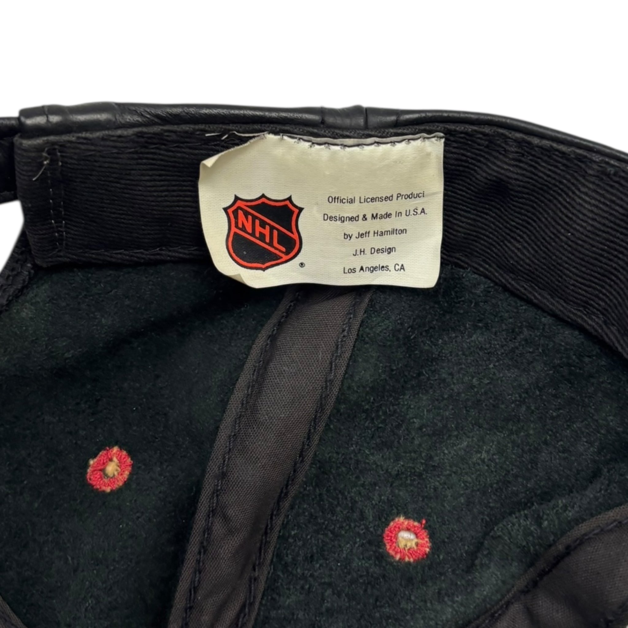 Vintage Chicago Blackhawks Leather NHL Hat