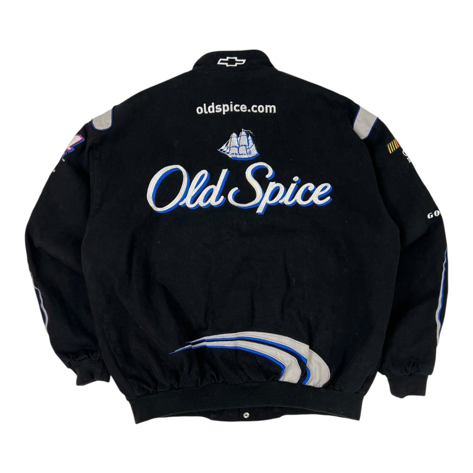 Vintage Jeff Hamilton Old Spice Racing Jacket Black