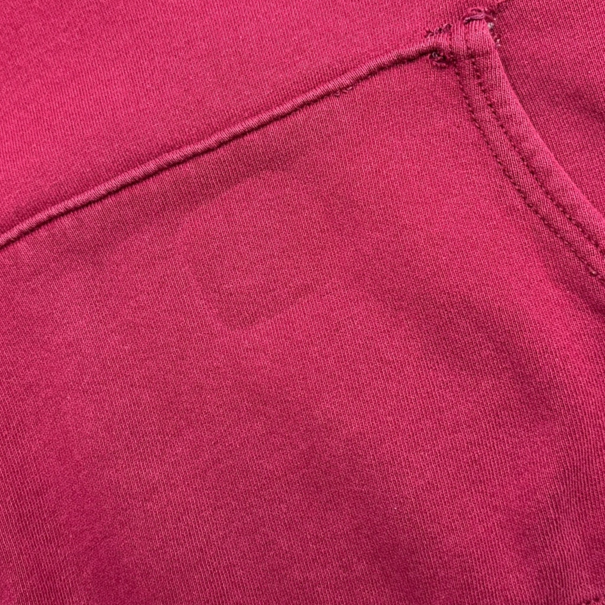 Vintage Y2K Pig Wheels Skateboard Hoodie Burgundy