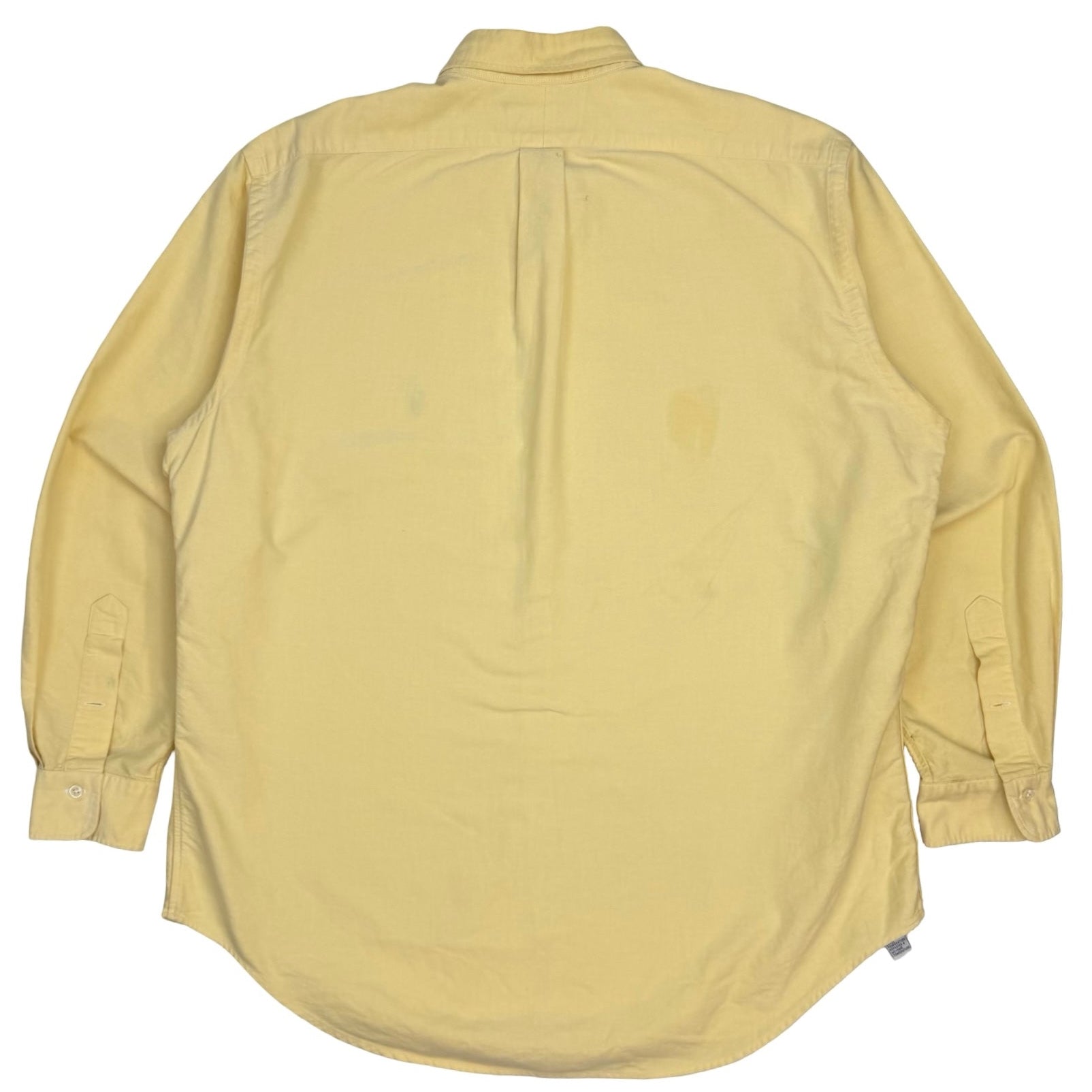 Vintage Polo Ralph Lauren Canvas Button Up Shirt Yellow