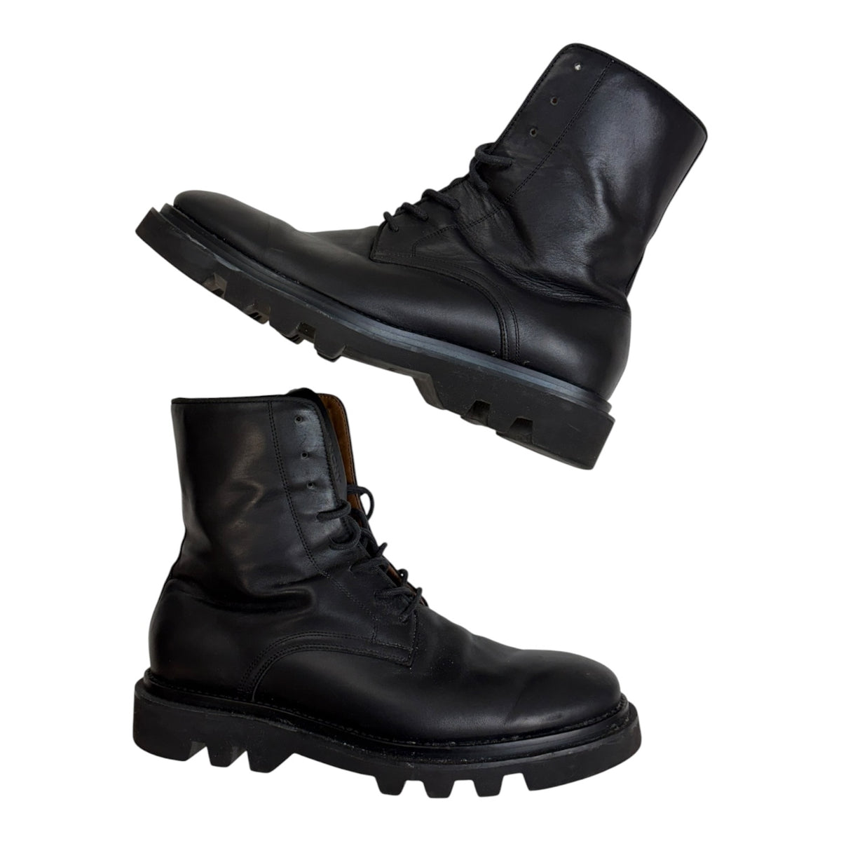 Givenchy Leather Combat Boots Black (Used)