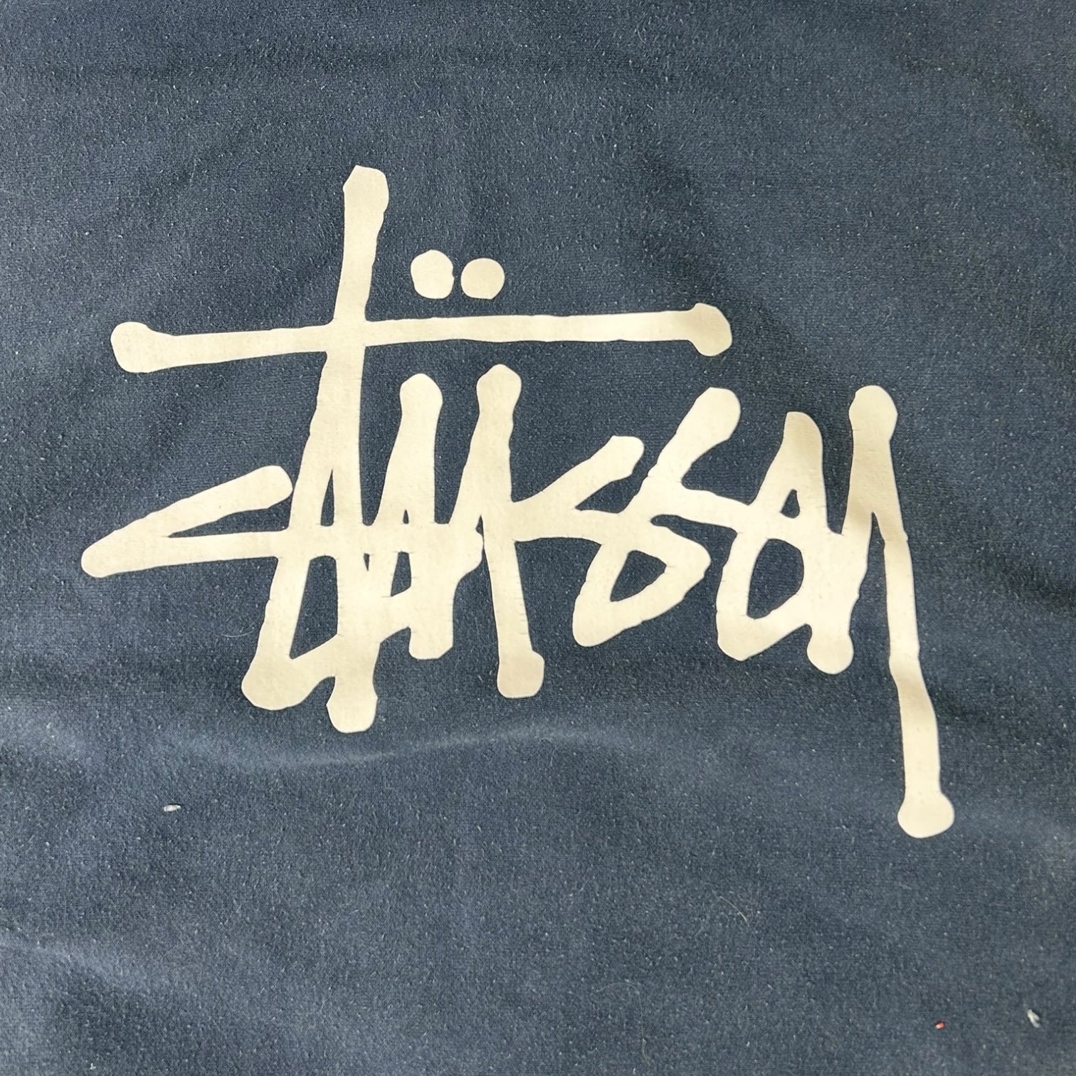 Stussy Basic Stock Logo Zip Up Hoodie Navy