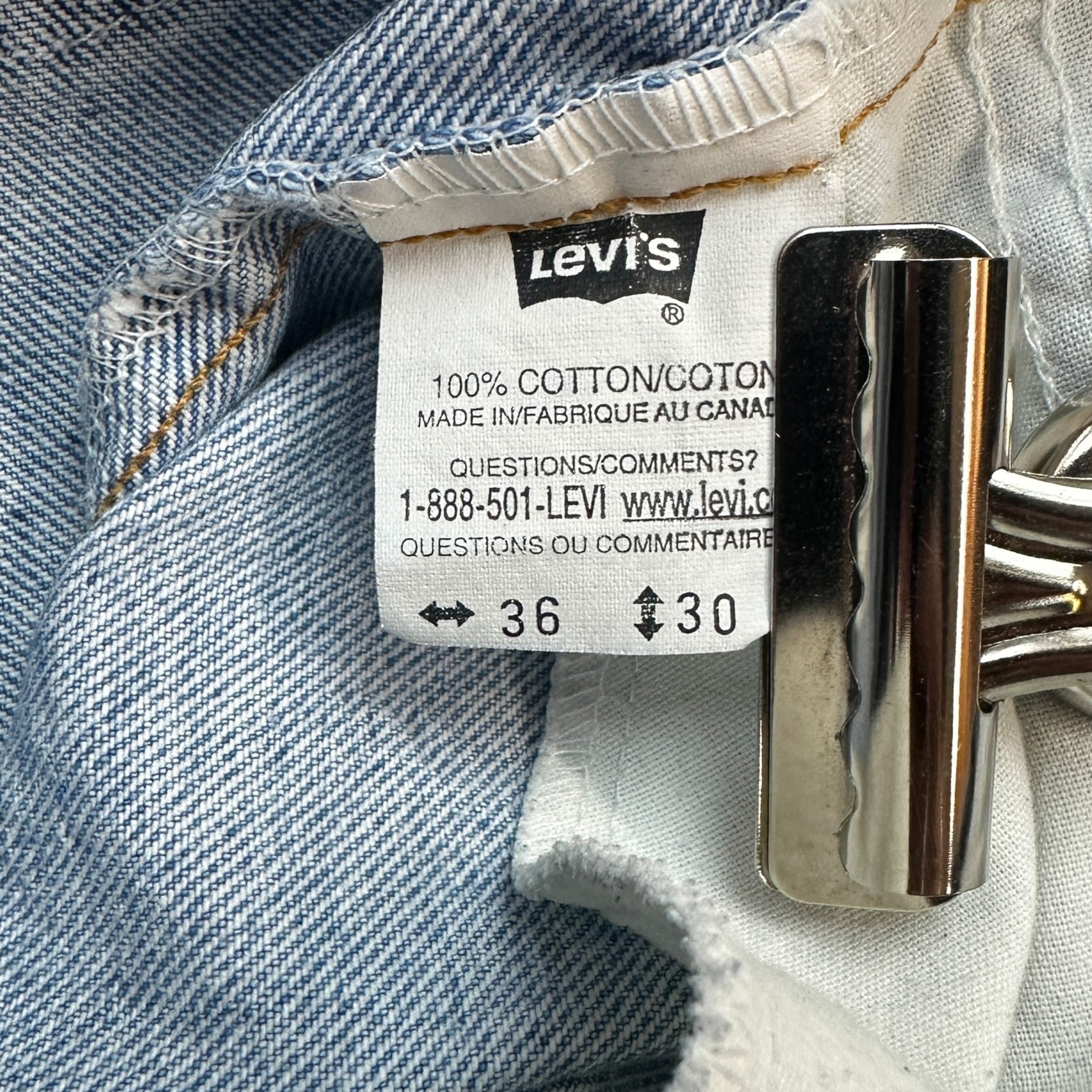 Vintage Levis Orange Tab 506 Light Wash Denim